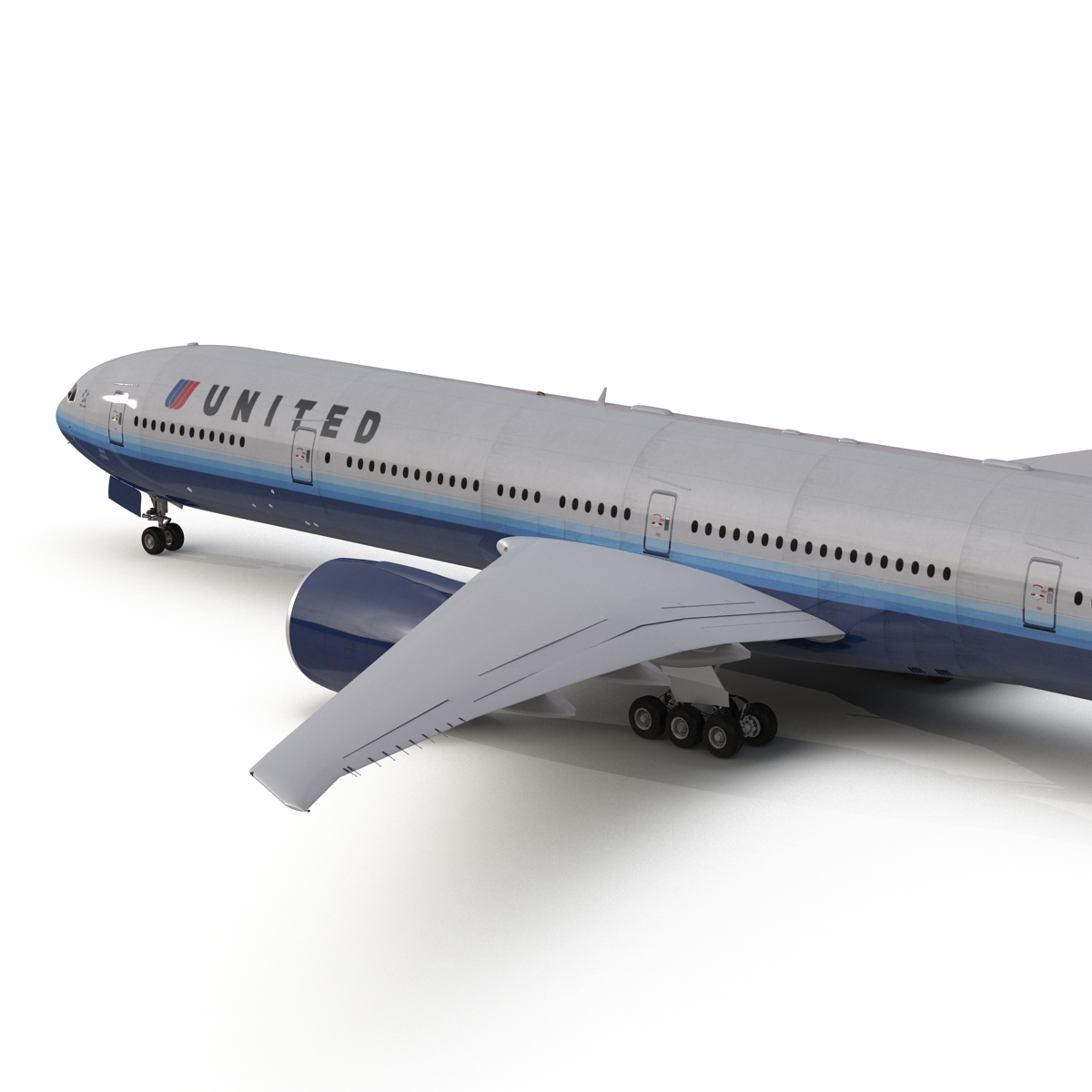 Boeing 777 300ER United Airlines 3D