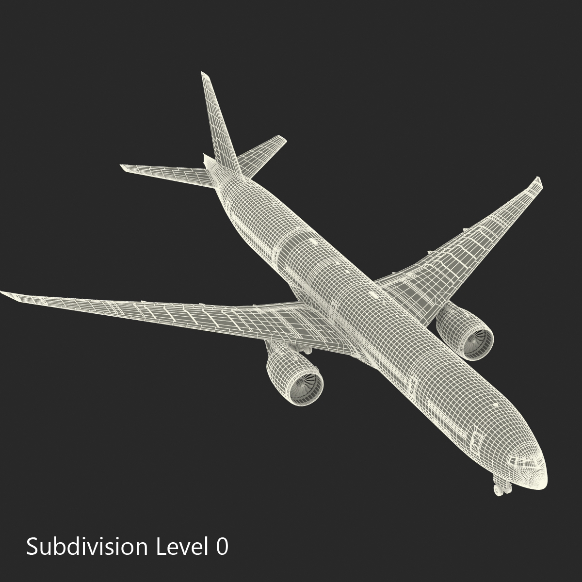 Boeing 777 300ER United Airlines Rigged 3D model