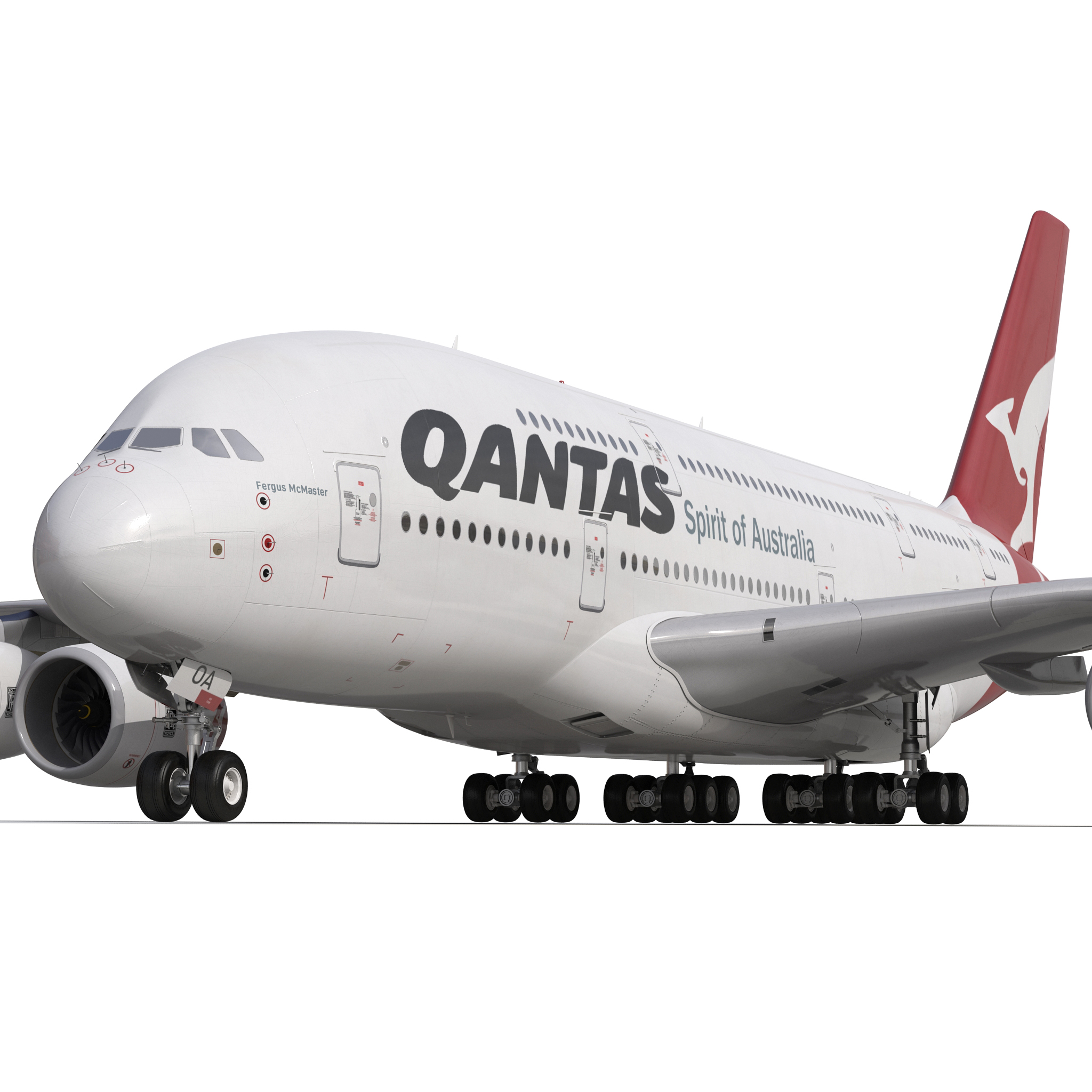 Airbus A380 800 Qantas 3D