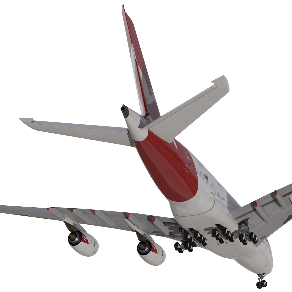 Airbus A380 800 Qantas 3D