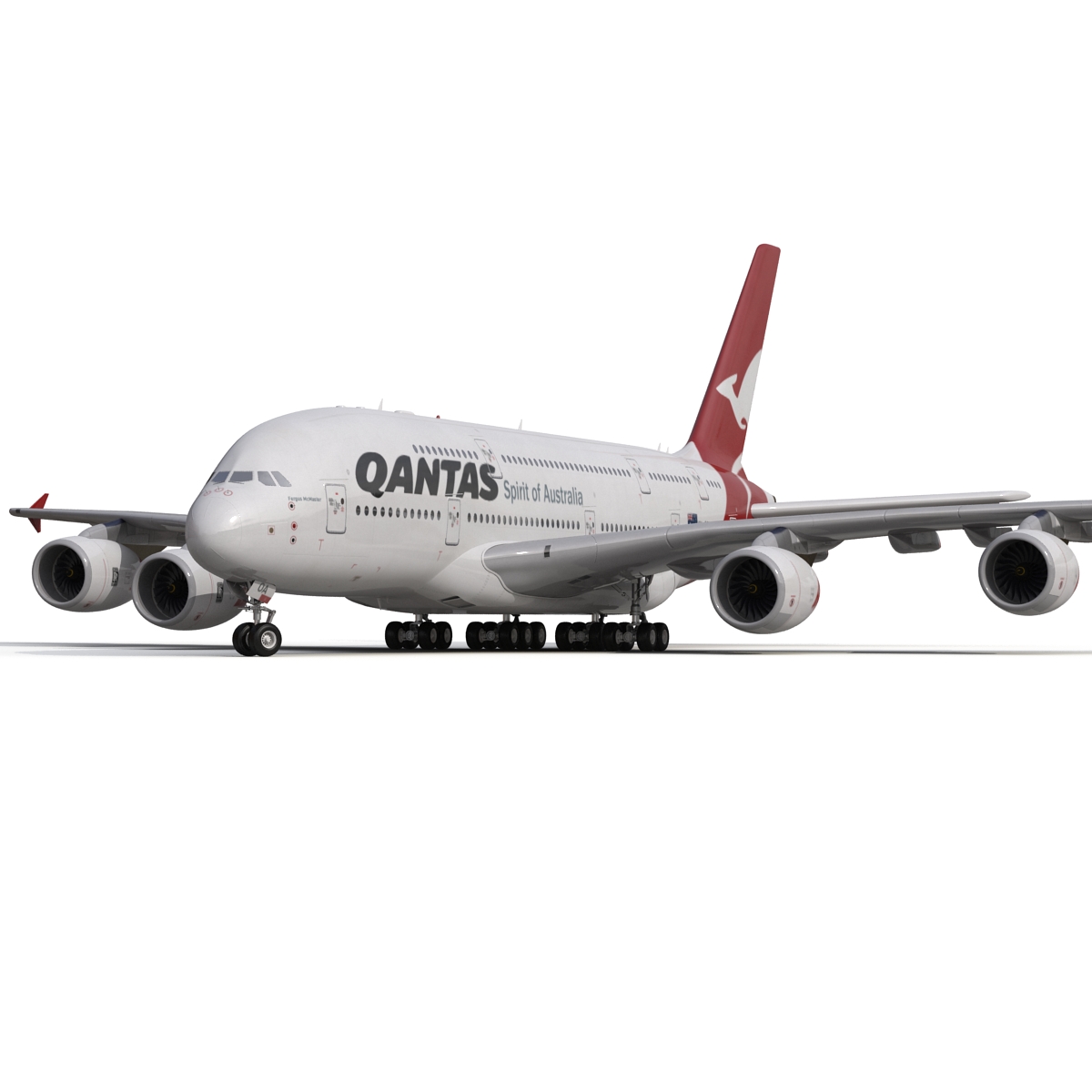 Airbus A380 800 Qantas 3D