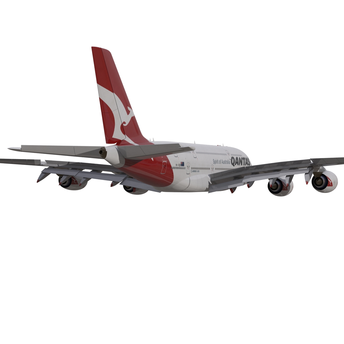 Airbus A380 800 Qantas 3D