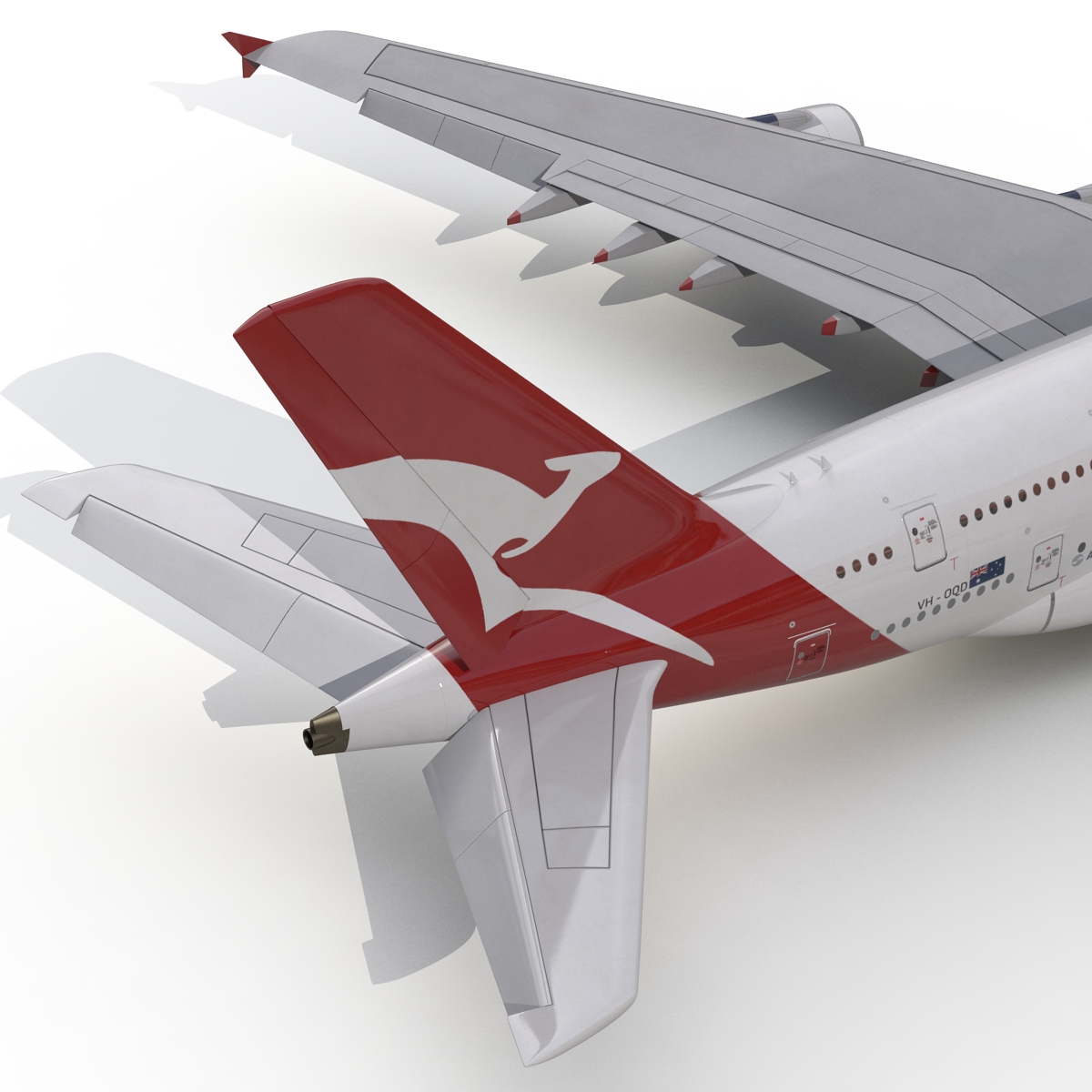 Airbus A380 800 Qantas 3D