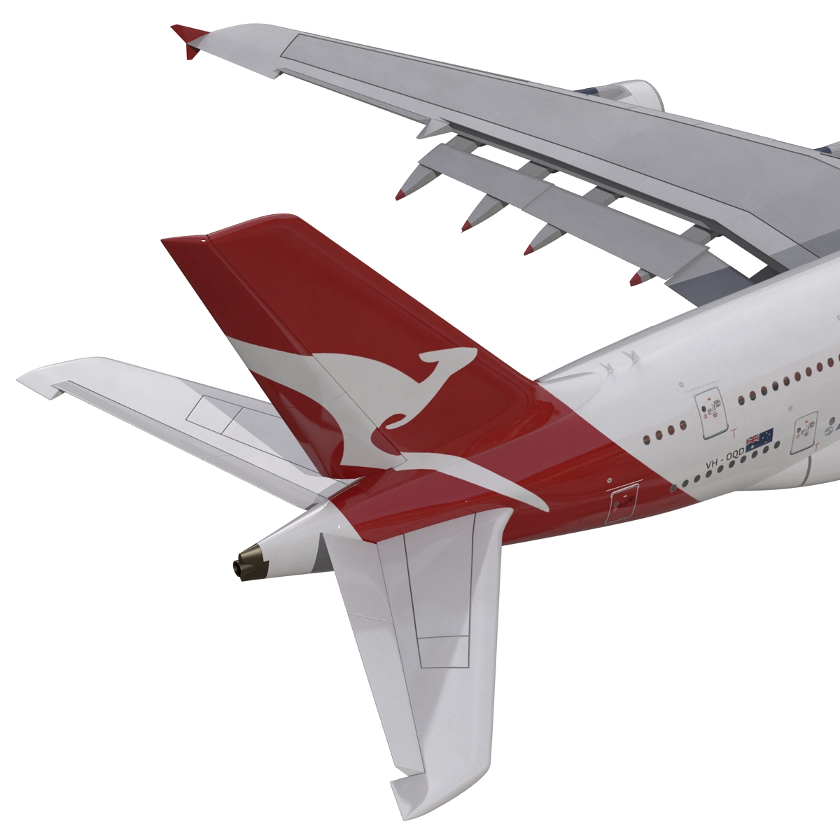 Airbus A380 800 Qantas 3D