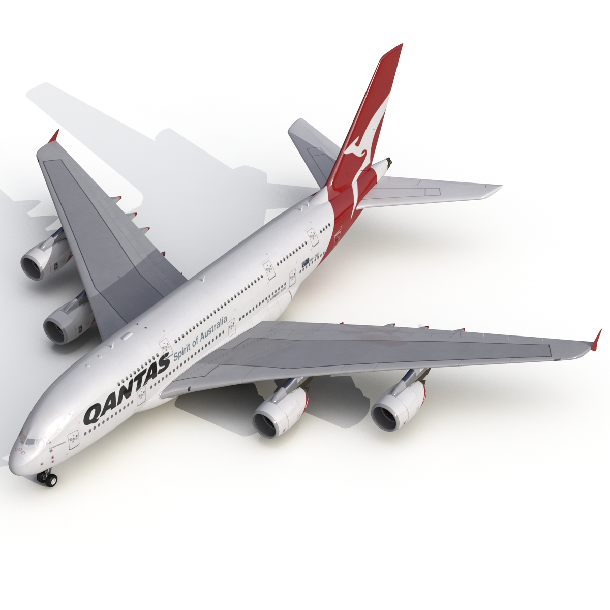 Airbus A380 800 Qantas 3D