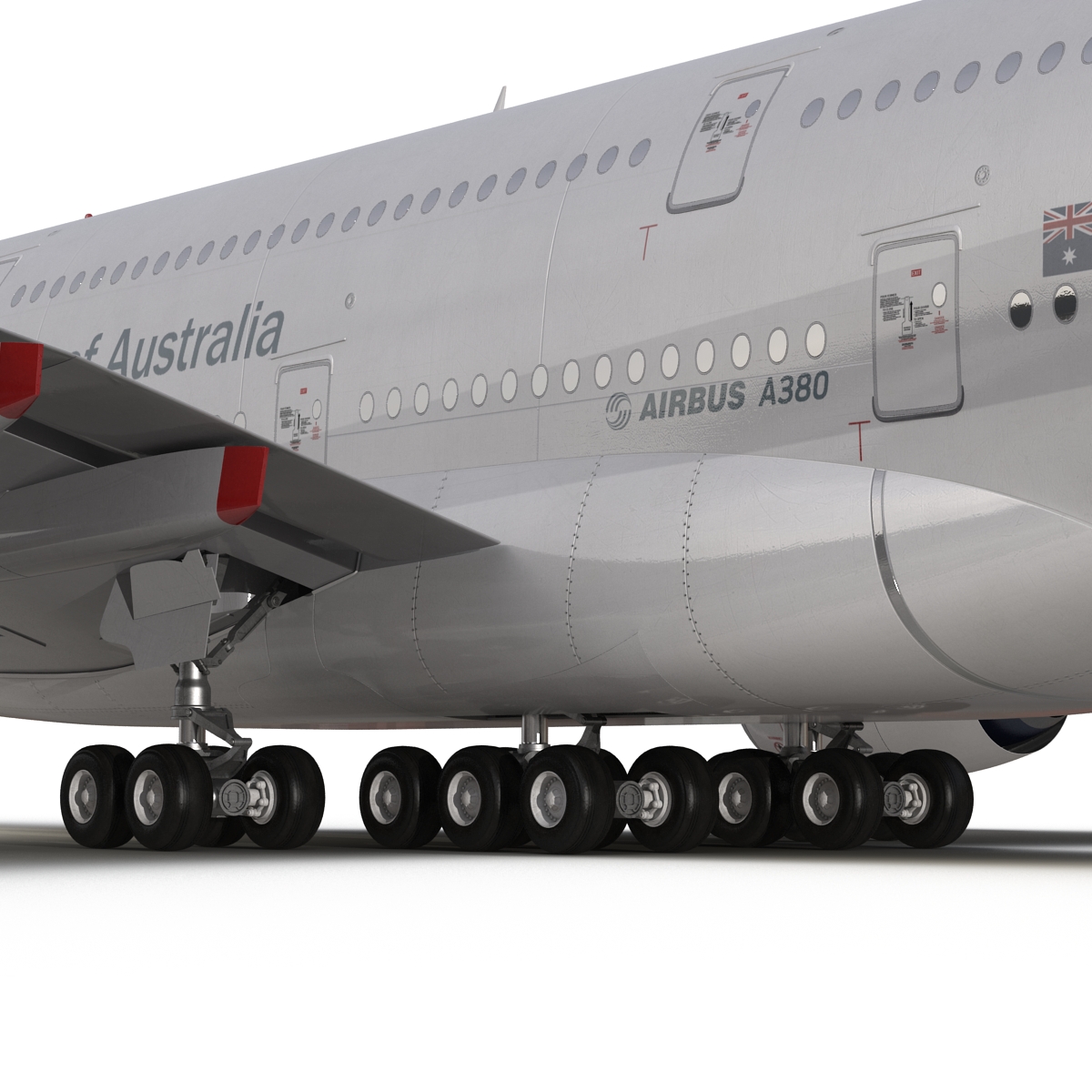 Airbus A380 800 Qantas 3D