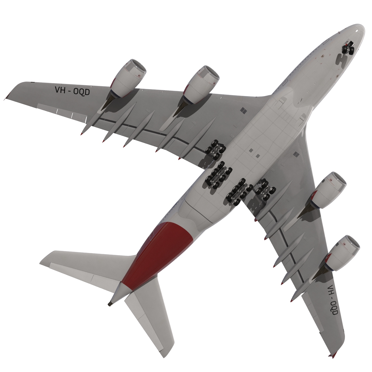 Airbus A380 800 Qantas 3D