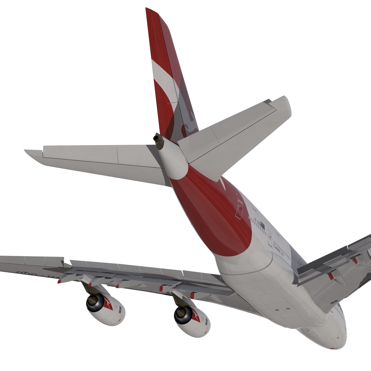 Airbus A380 800 Qantas 3D