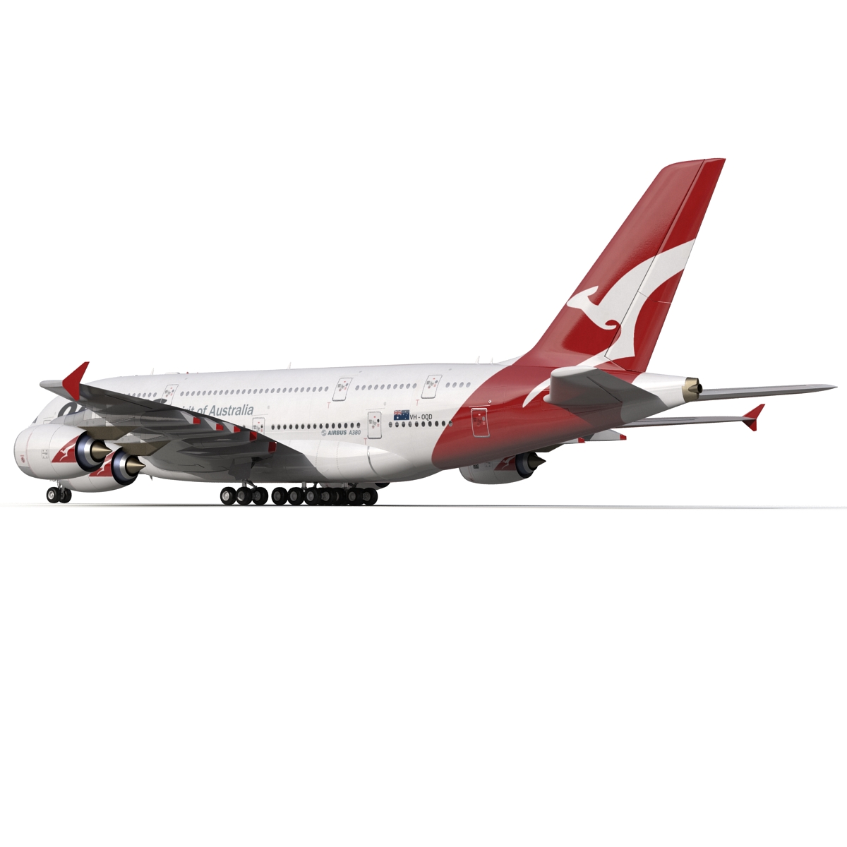 Airbus A380 800 Qantas 3D