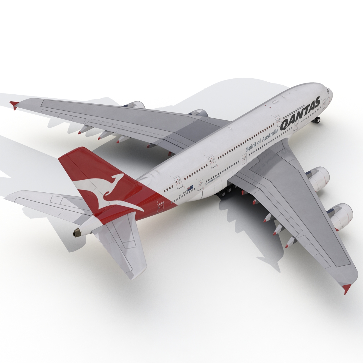 Airbus A380 800 Qantas 3D