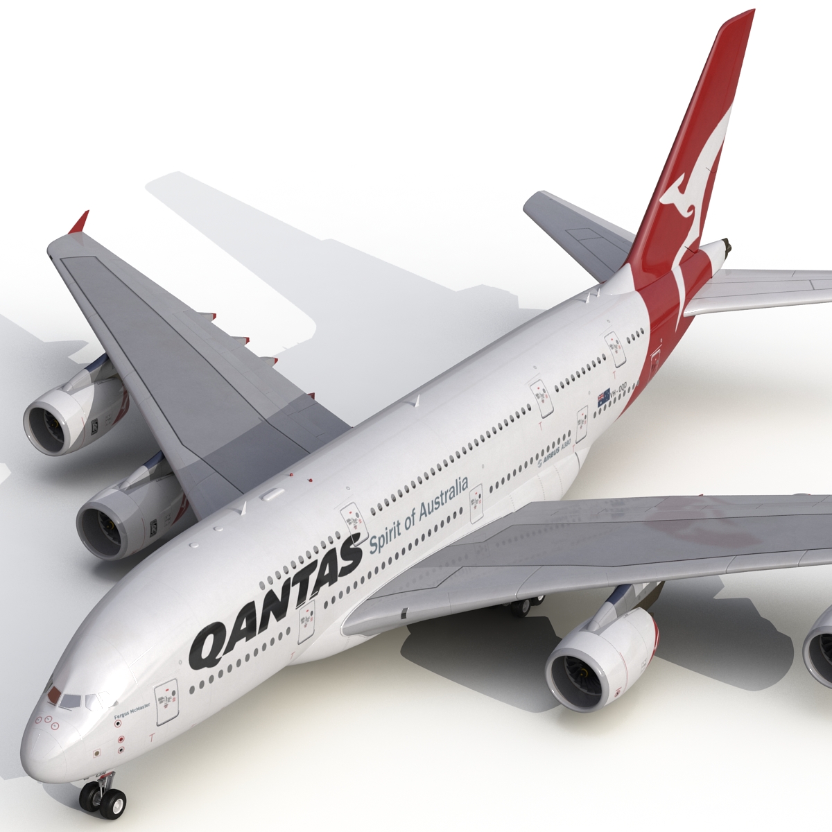 Airbus A380 800 Qantas 3D