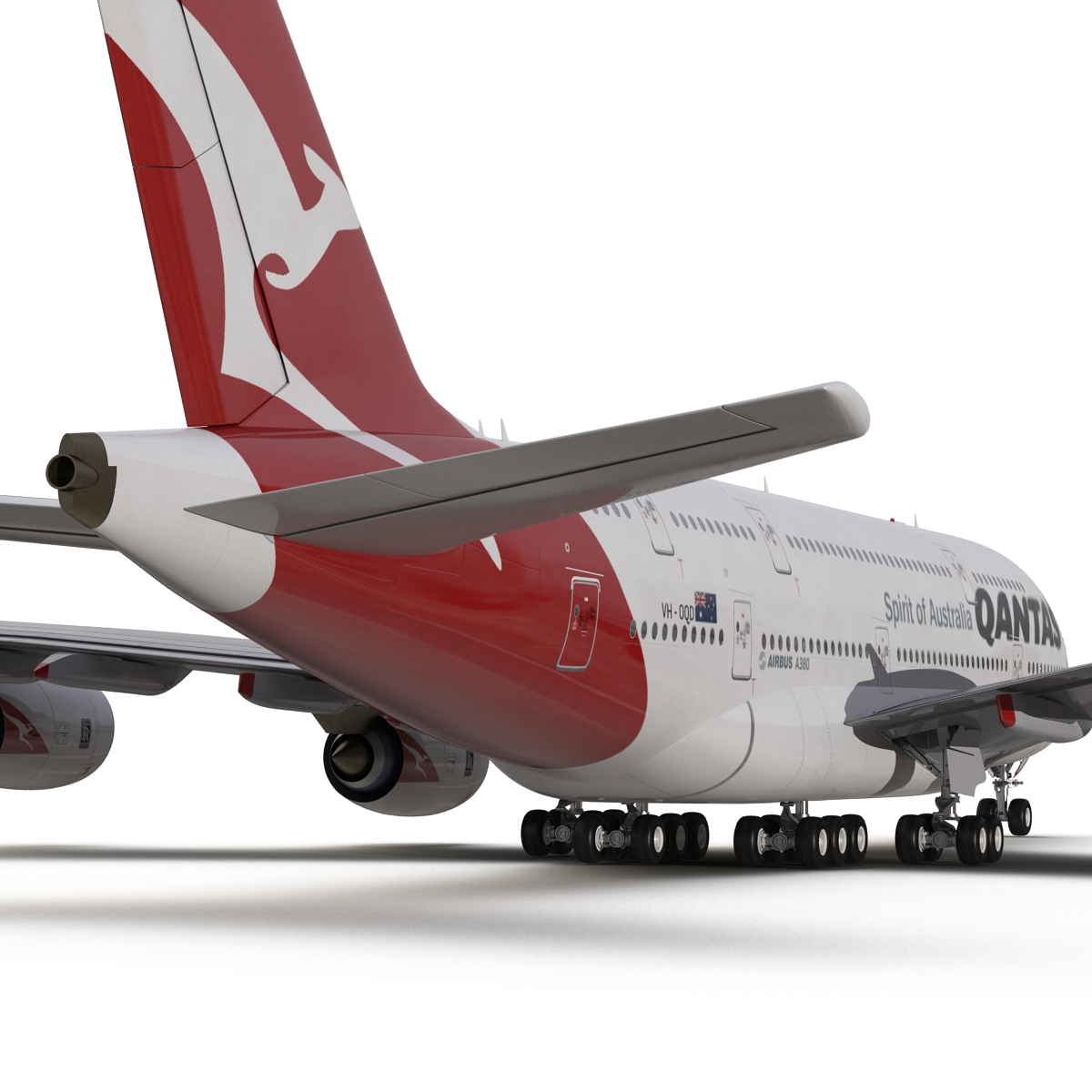 Airbus A380 800 Qantas 3D