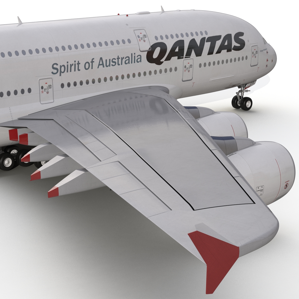 Airbus A380 800 Qantas 3D