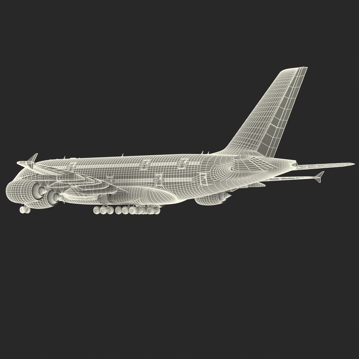 Airbus A380 800 Qantas 3D