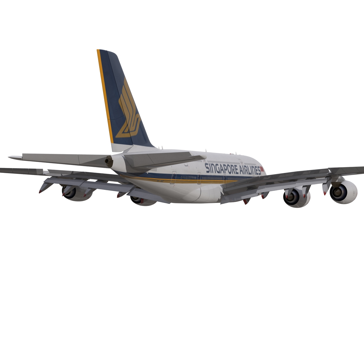 Airbus A380 800 Singapore Airlines 3D model