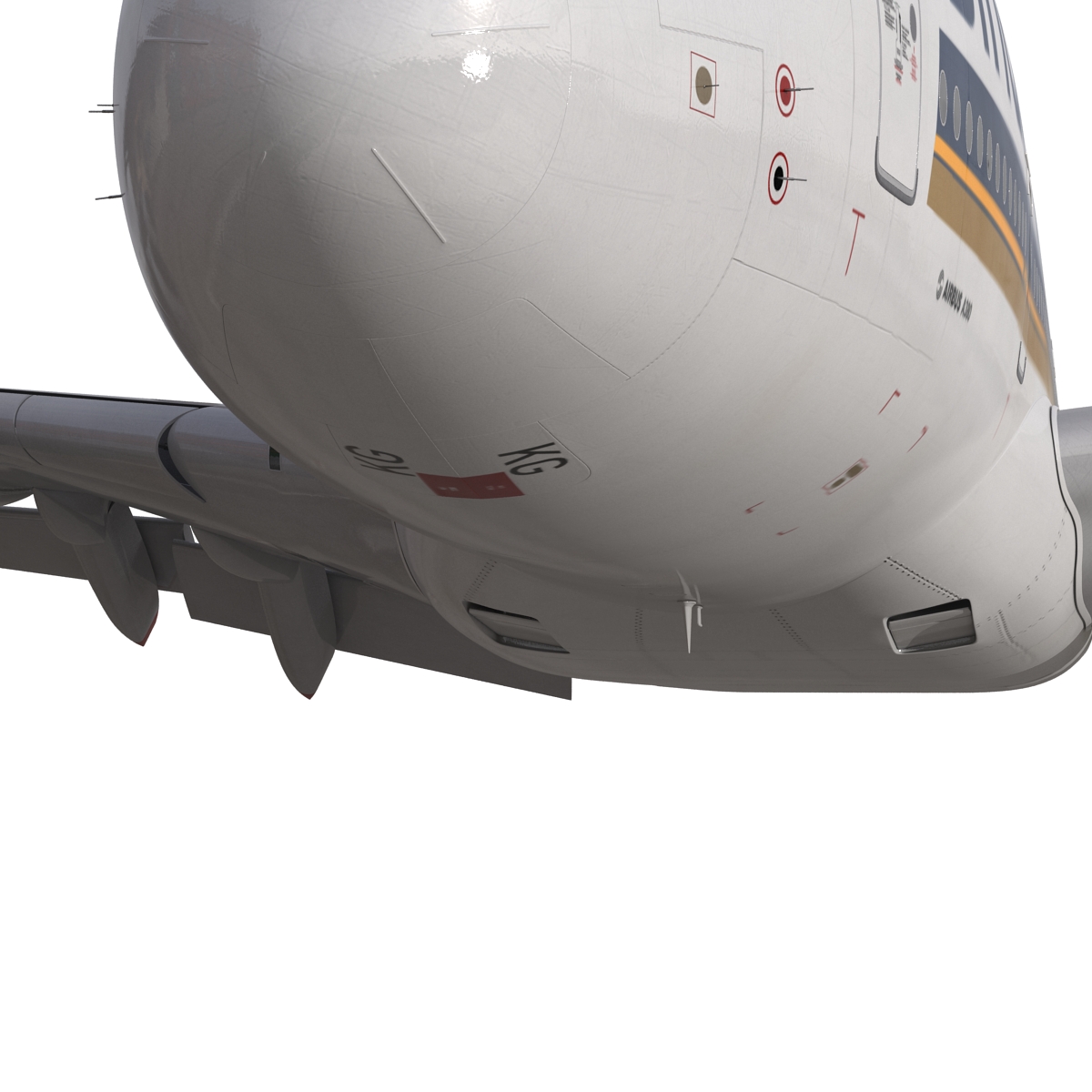 Airbus A380 800 Singapore Airlines 3D model