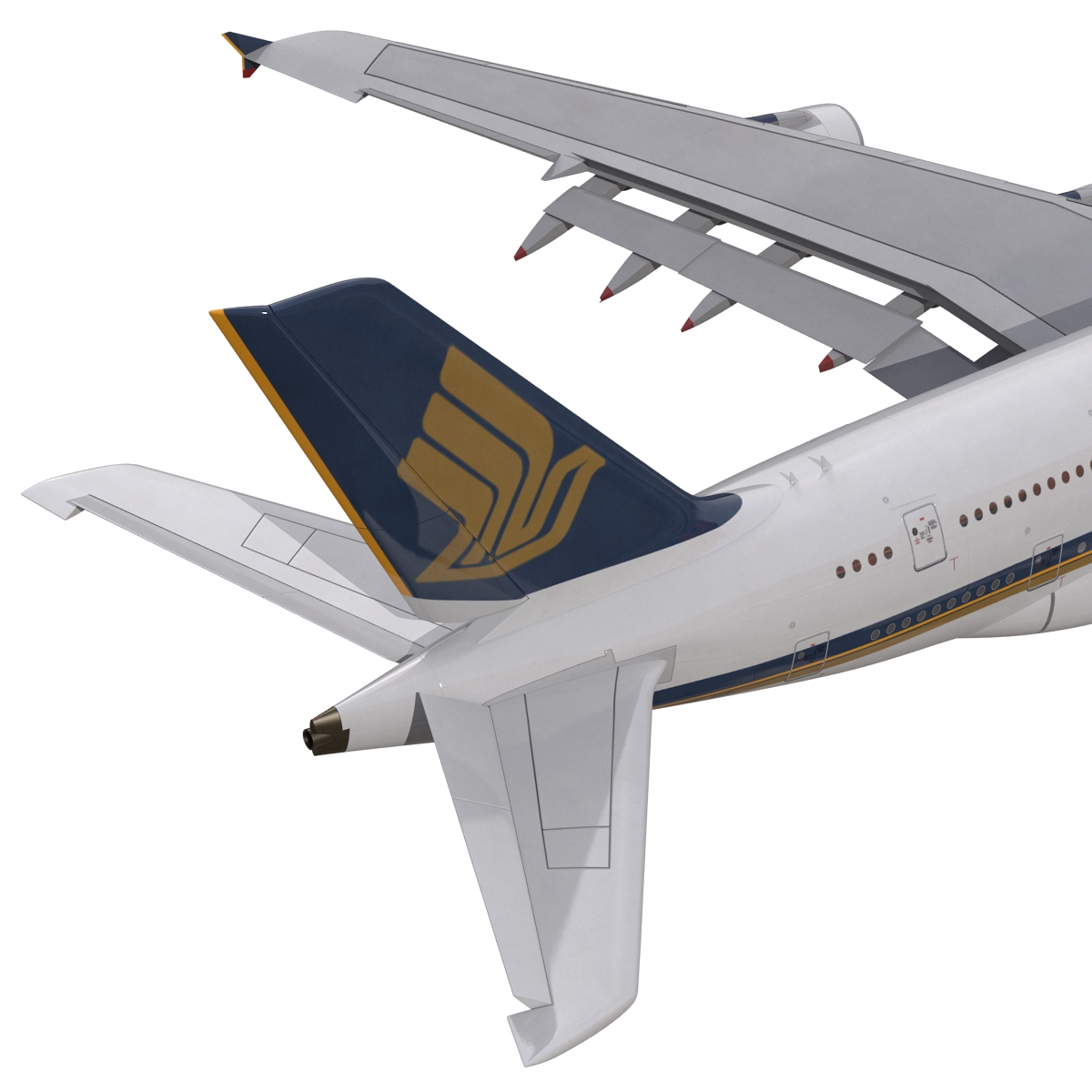 Airbus A380 800 Singapore Airlines 3D model