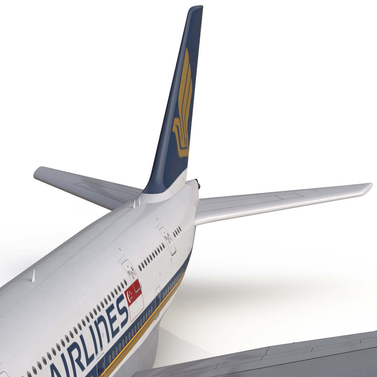 Airbus A380 800 Singapore Airlines 3D model