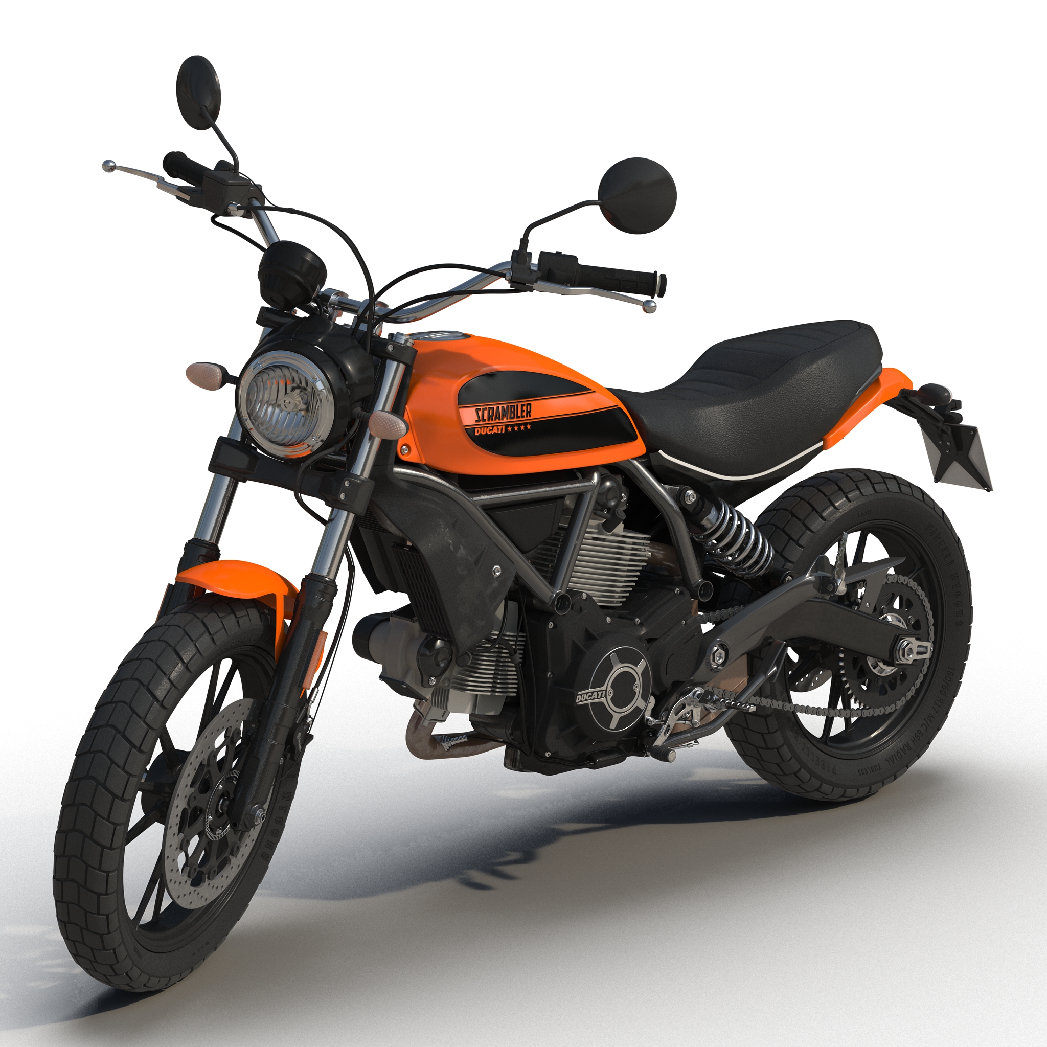 3D model Ducati Scrambler Sixty2 Rigged