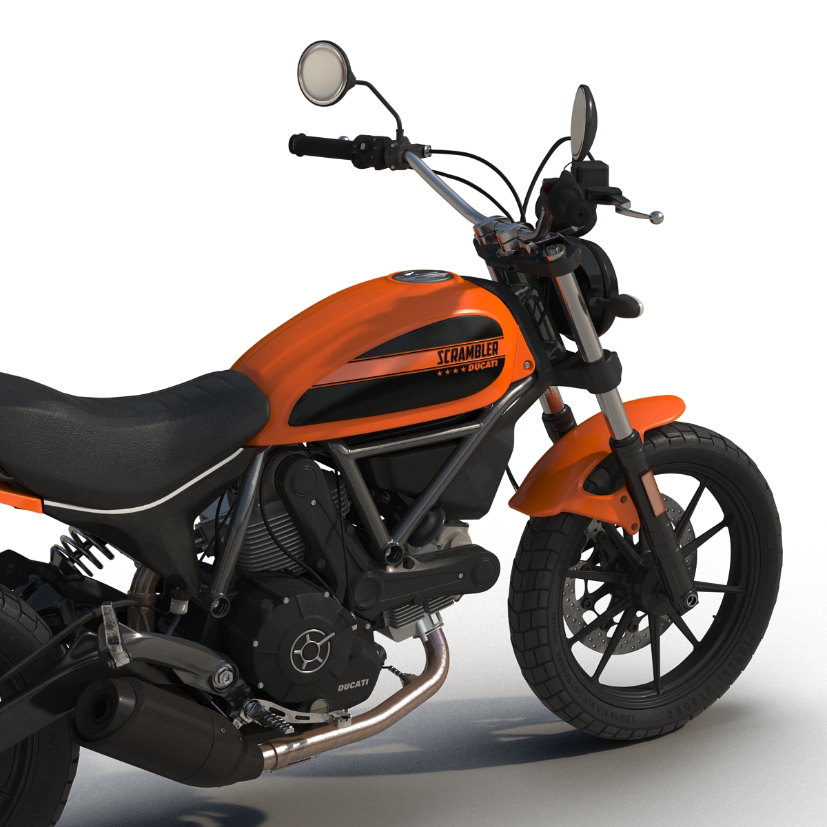 3D model Ducati Scrambler Sixty2 Rigged