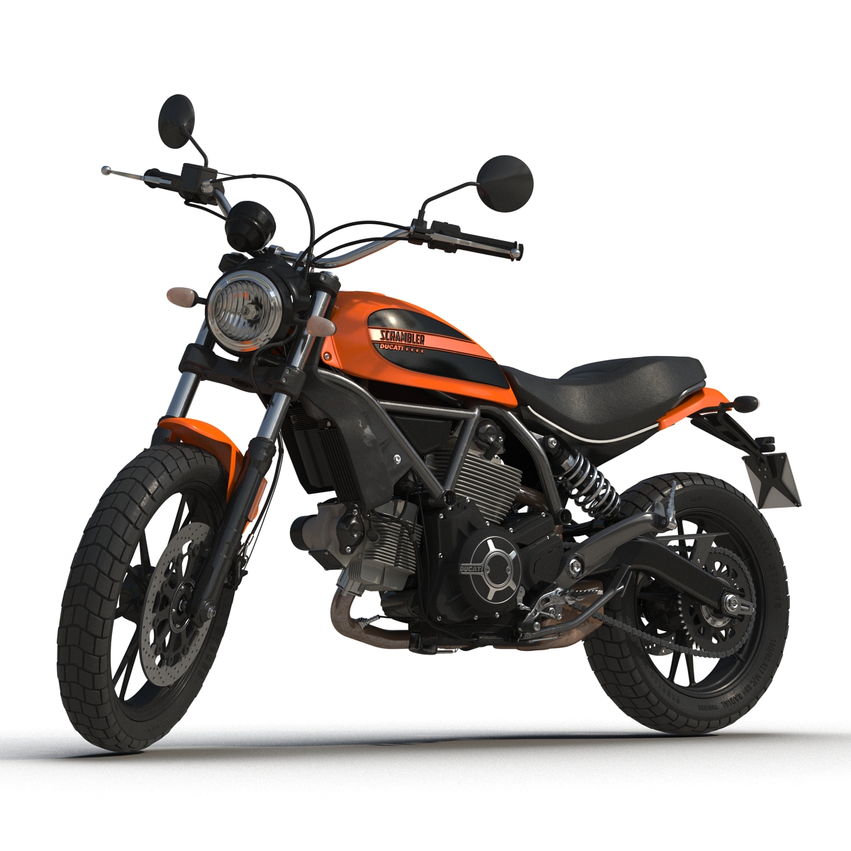 3D Ducati Scrambler Sixty2 model