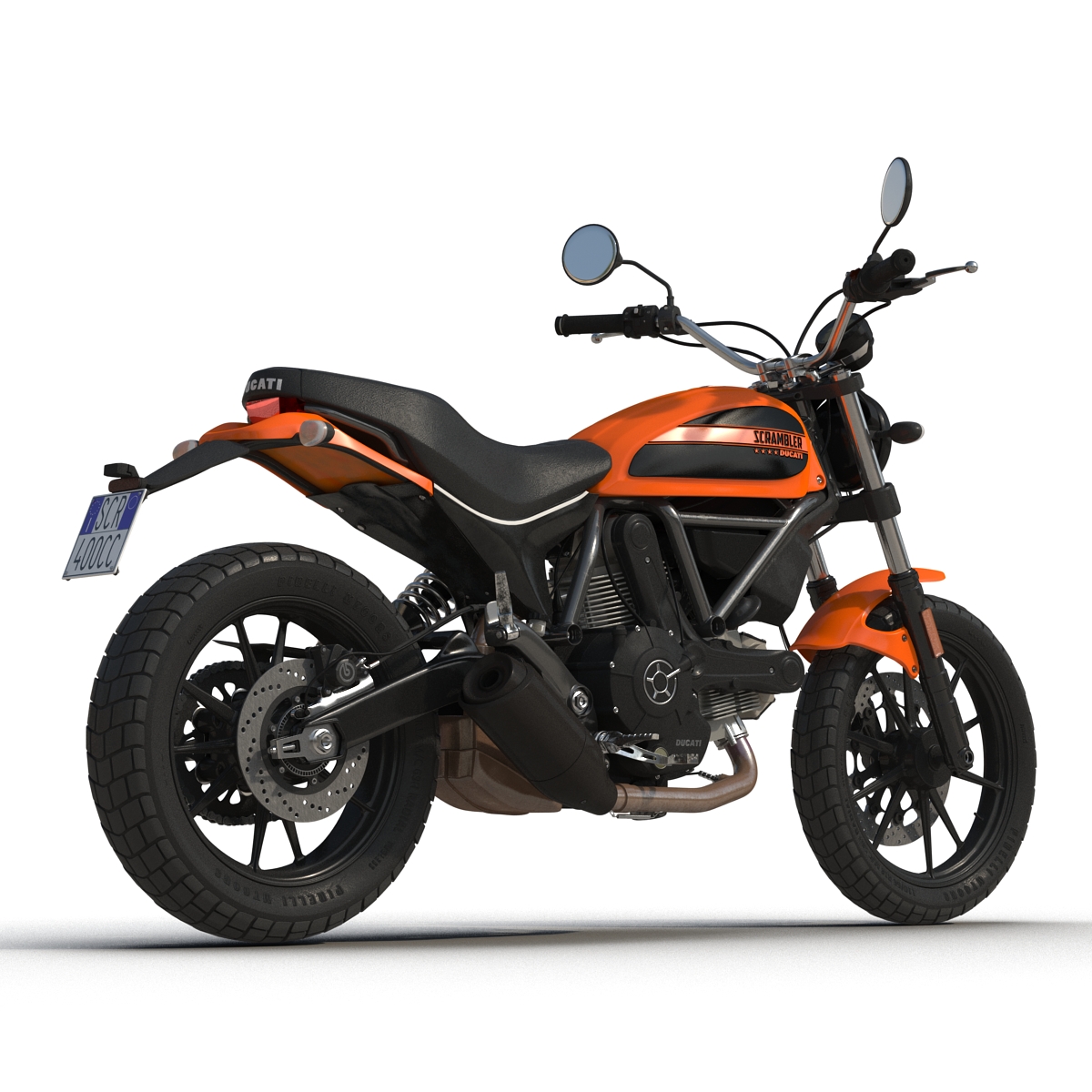 3D Ducati Scrambler Sixty2 model