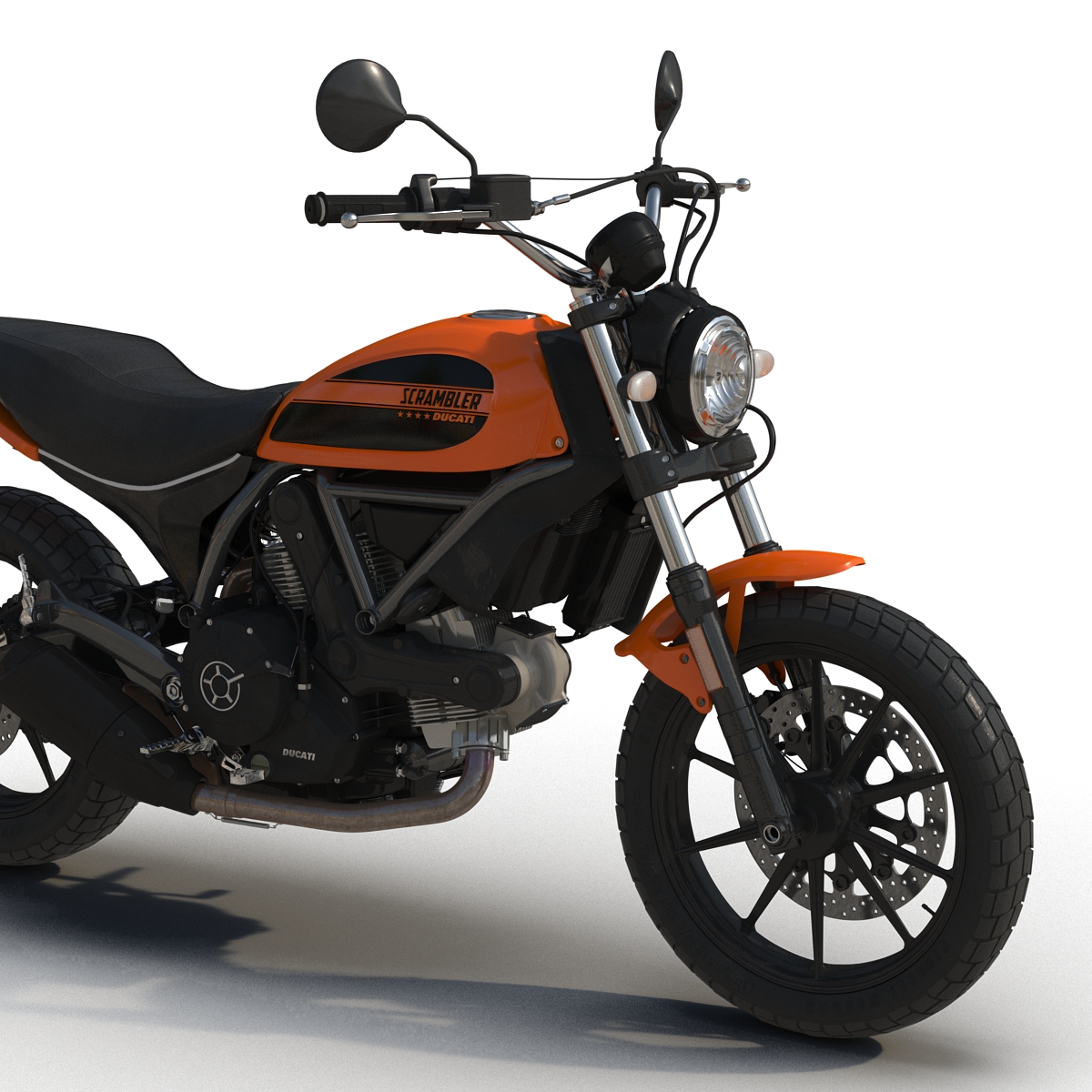 3D Ducati Scrambler Sixty2 model