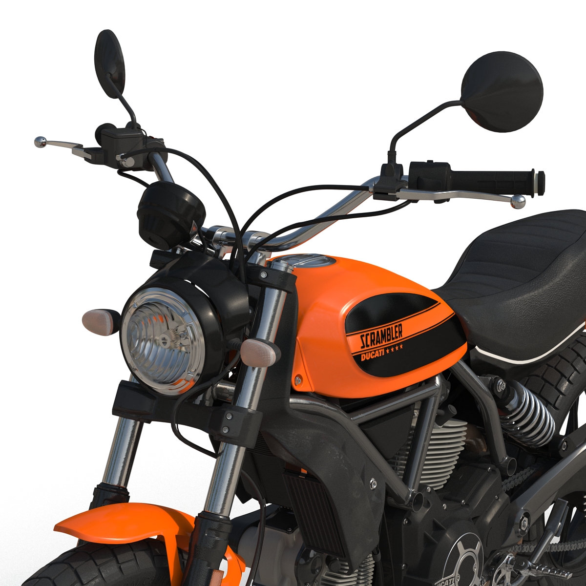 3D Ducati Scrambler Sixty2 model