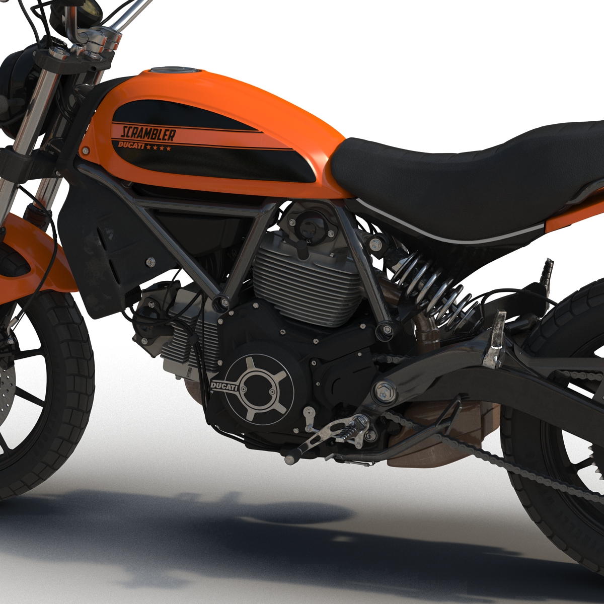 3D Ducati Scrambler Sixty2 model