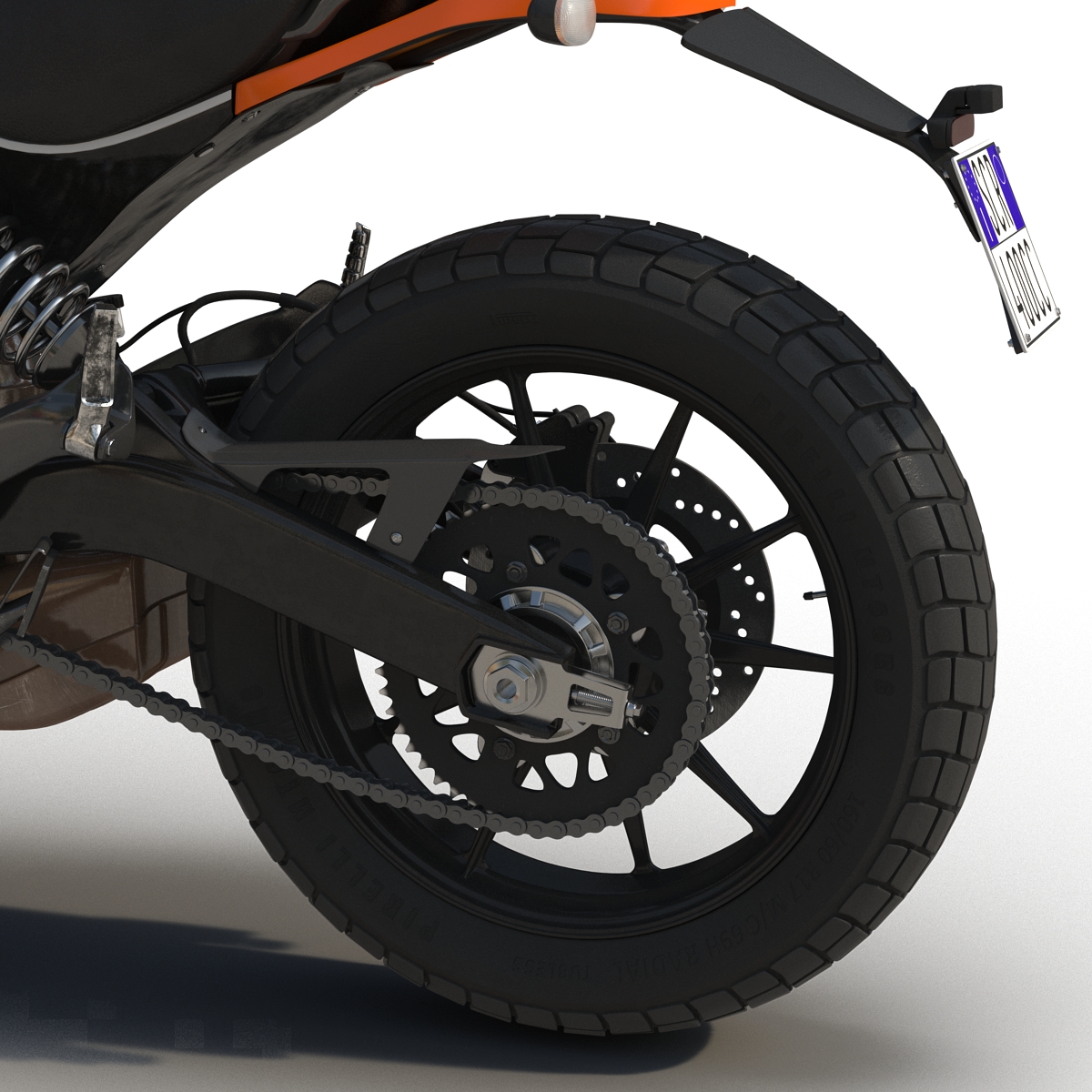 3D Ducati Scrambler Sixty2 model