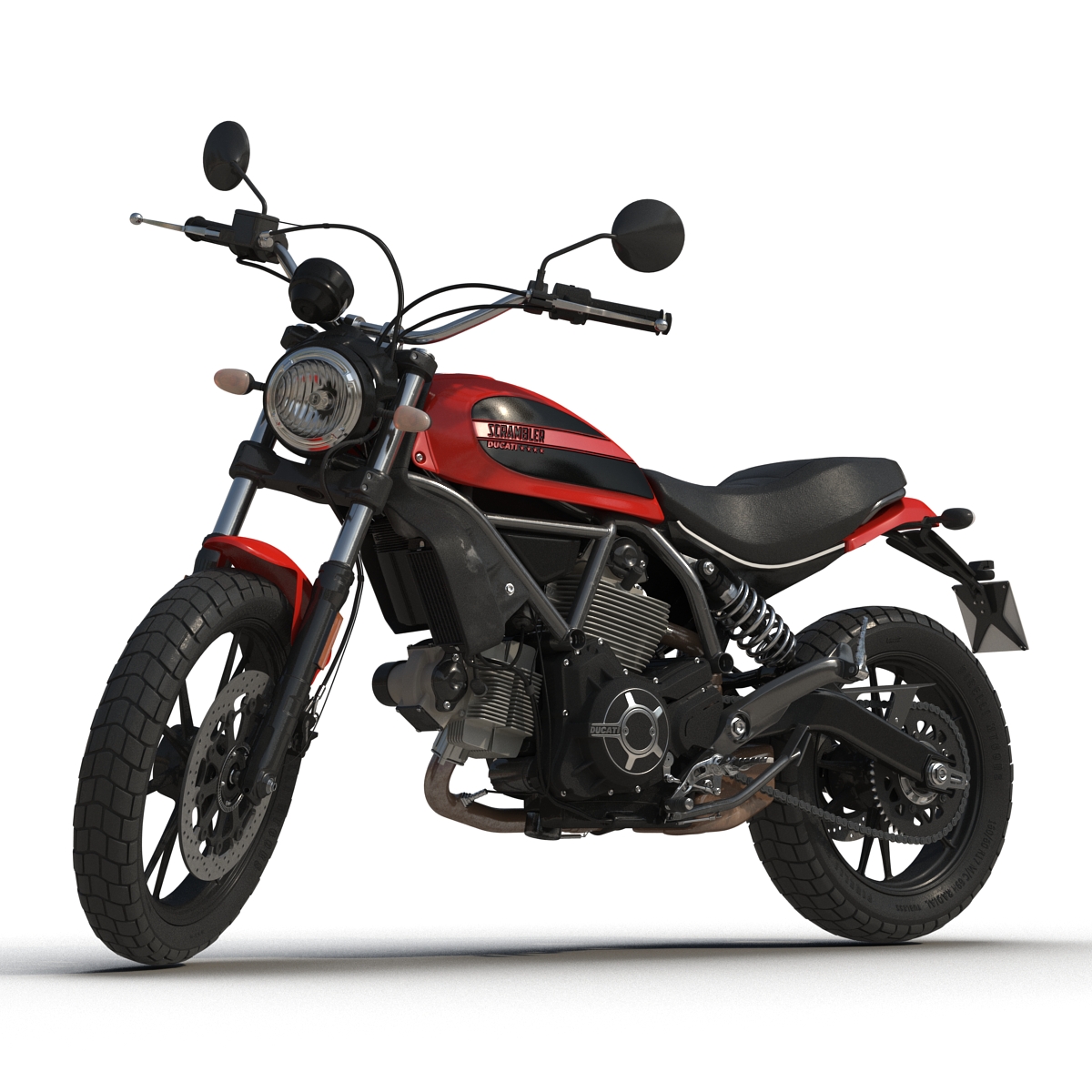 Motorcycle Ducati Scrambler Sixty2 3D model