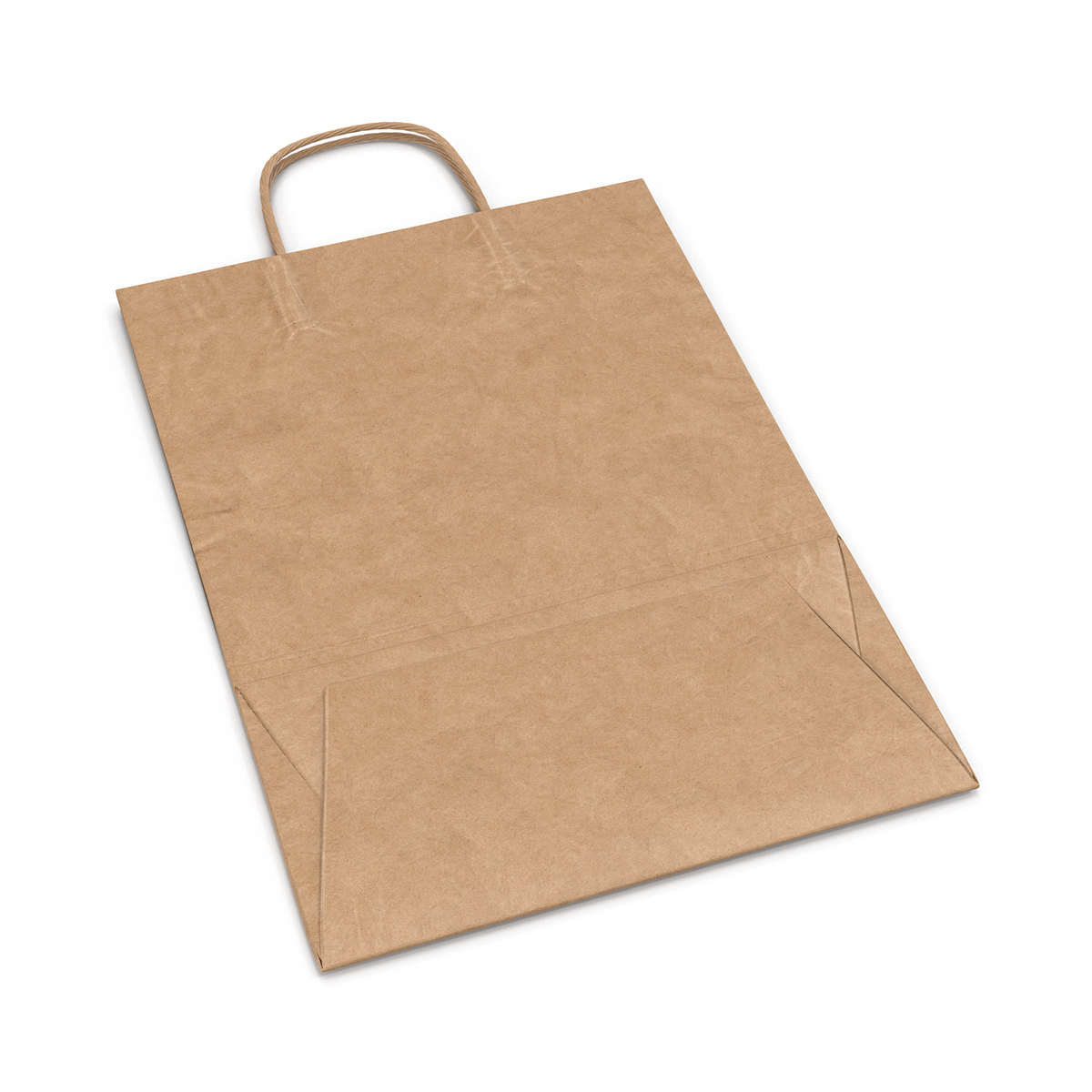 3D Paper Bag With Handle Folded model