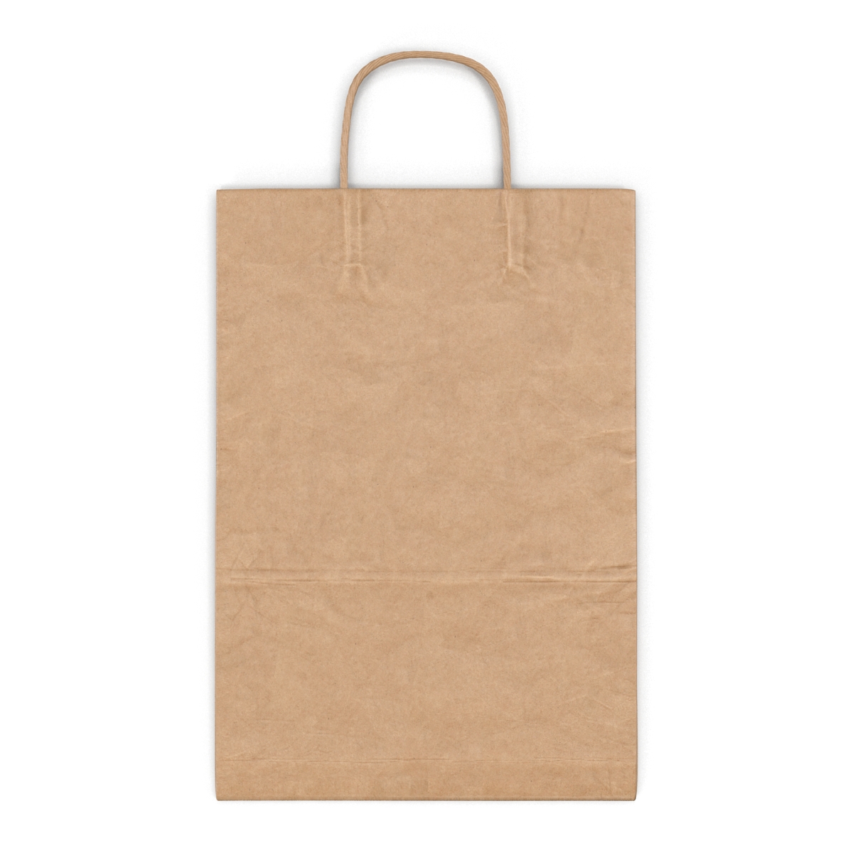 3D Paper Bag With Handle Folded model