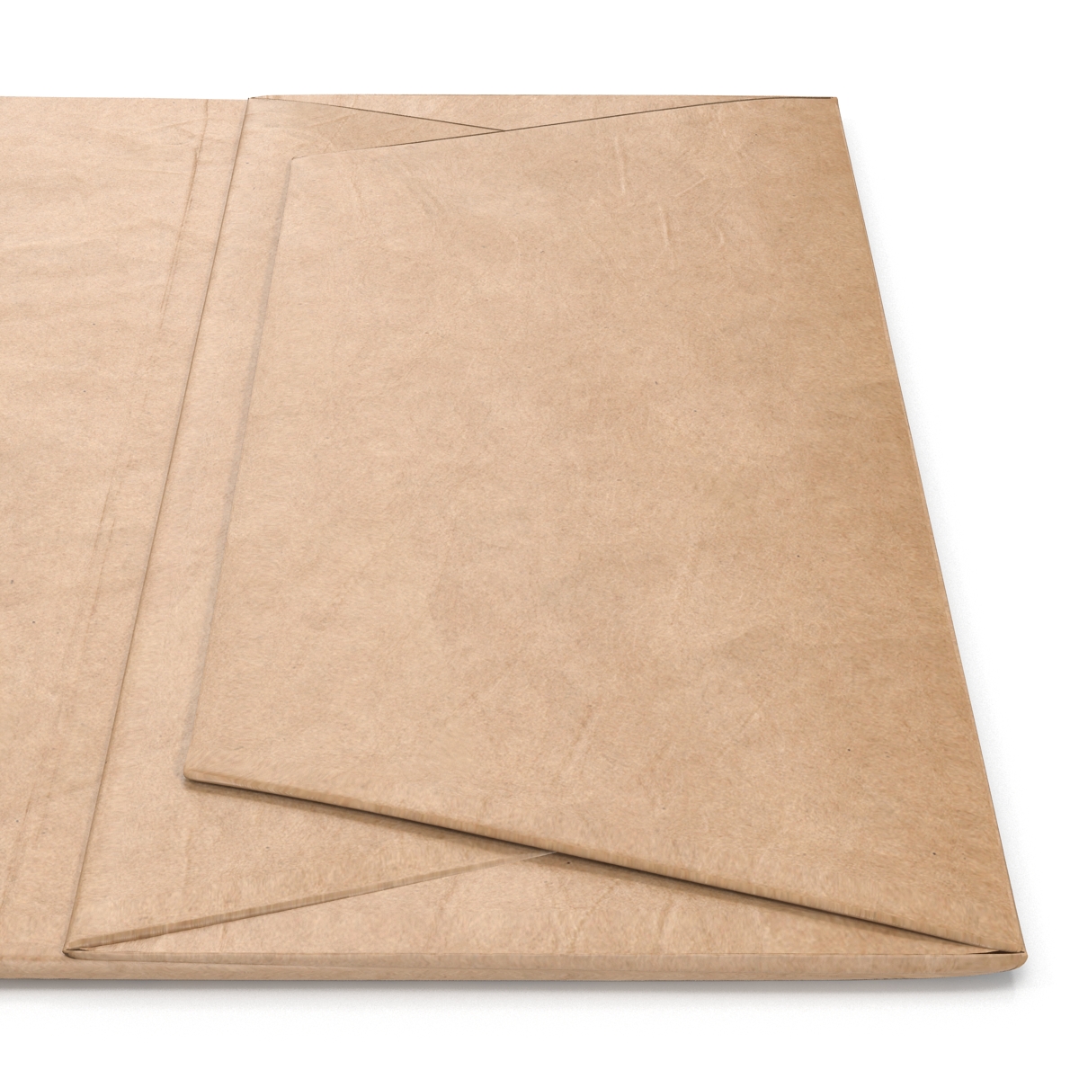 3D Paper Bag With Handle Folded model