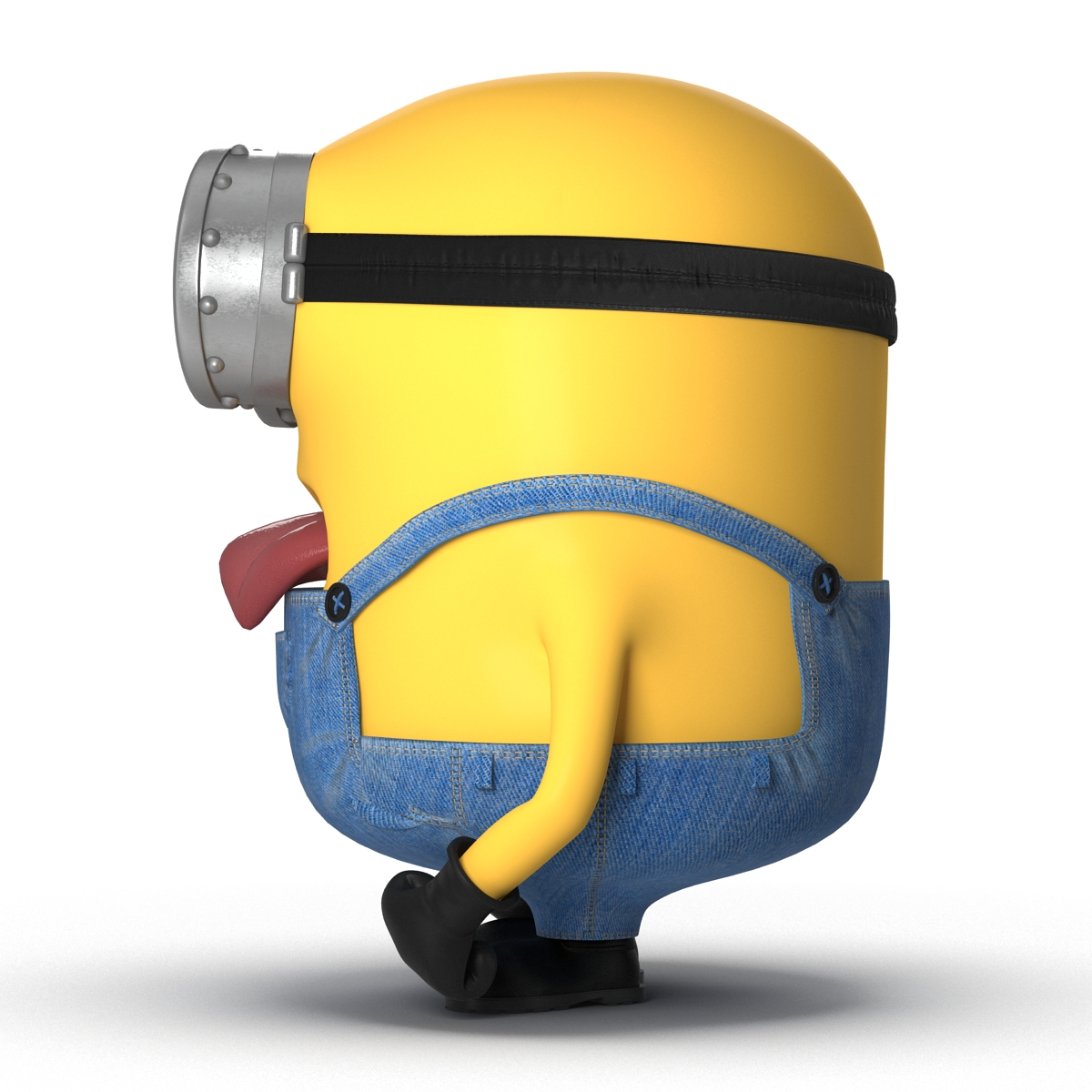 3D Short Two Eyed Minion Rigged model