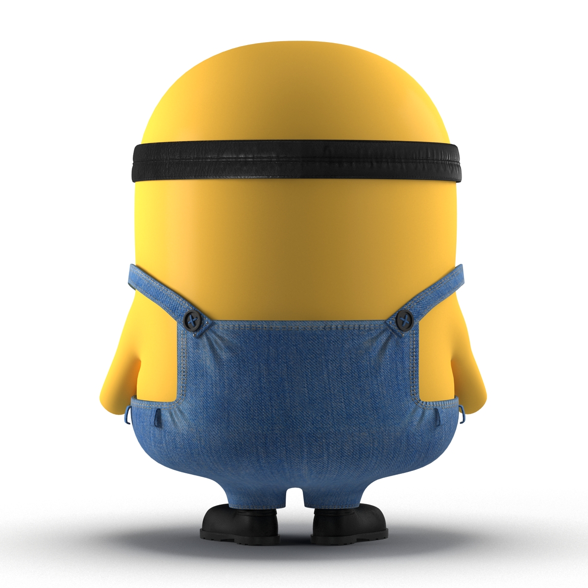 3D Short Two Eyed Minion Rigged model