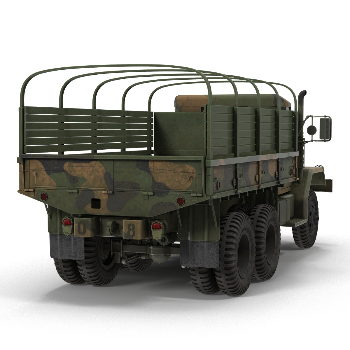 US Military Cargo Truck m35a2 Camo 3D model