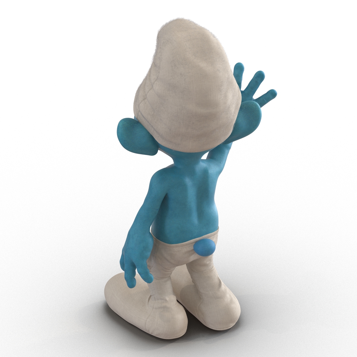 3D Smurf Rigged with Fur