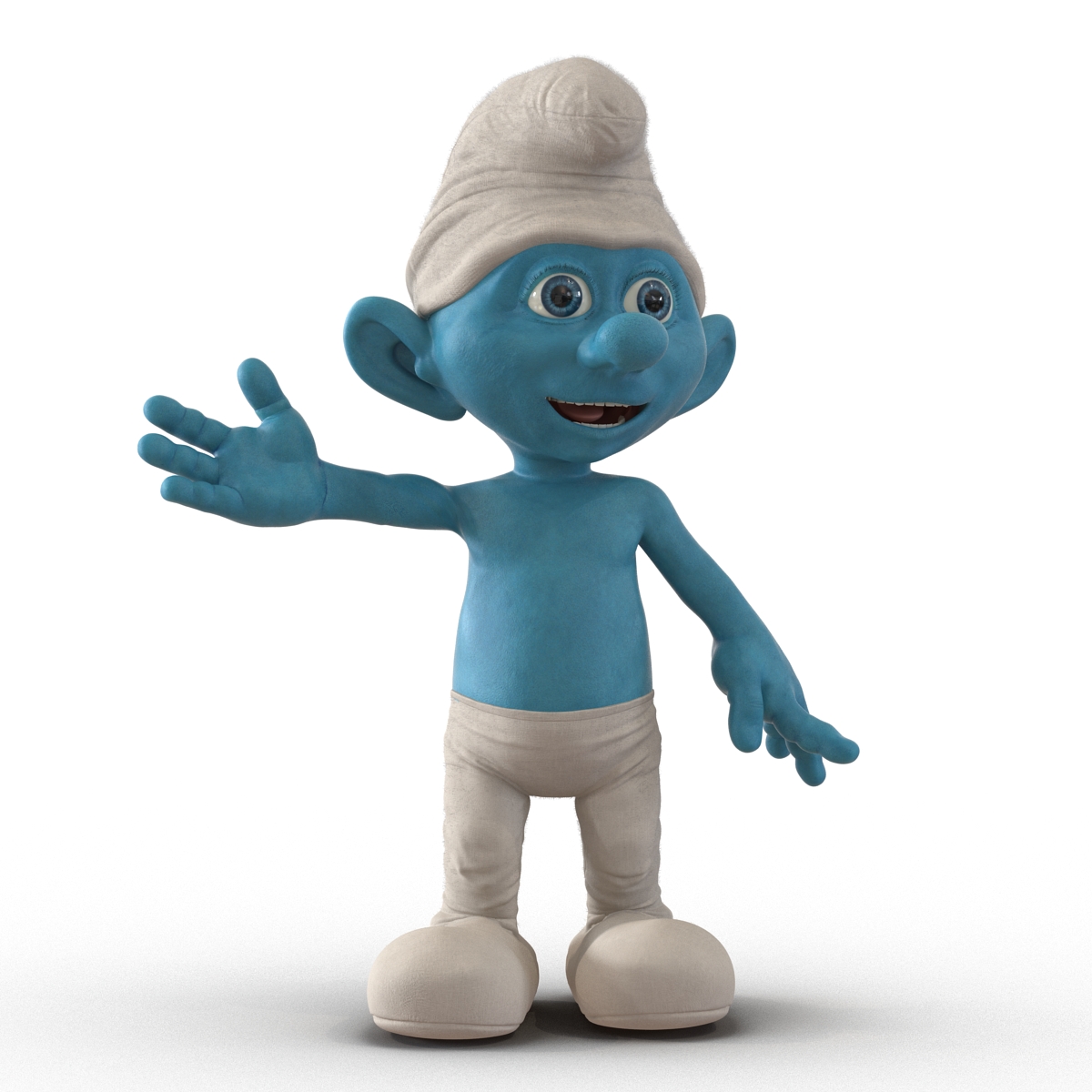 3D Smurf Rigged with Fur