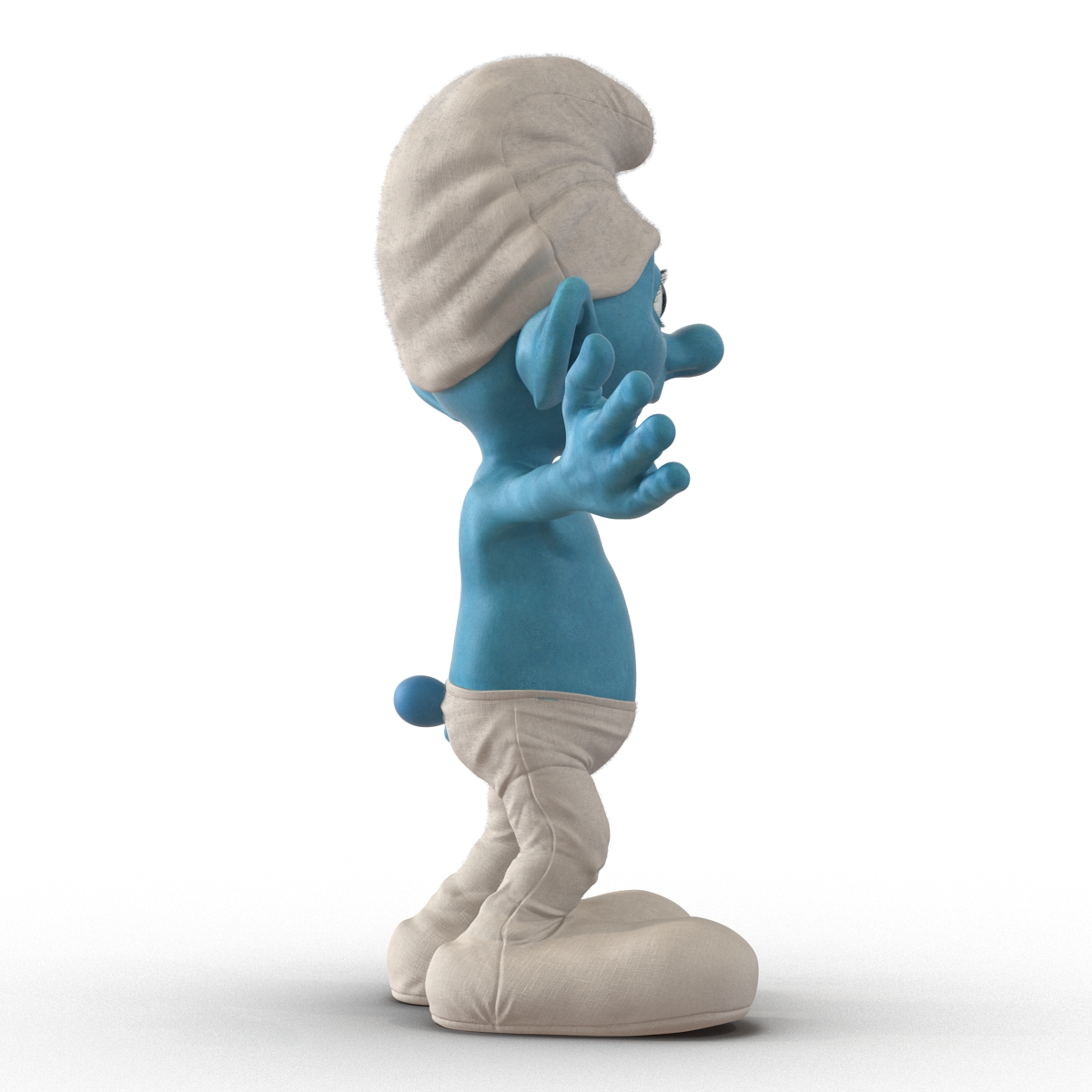 3D Smurf Rigged with Fur