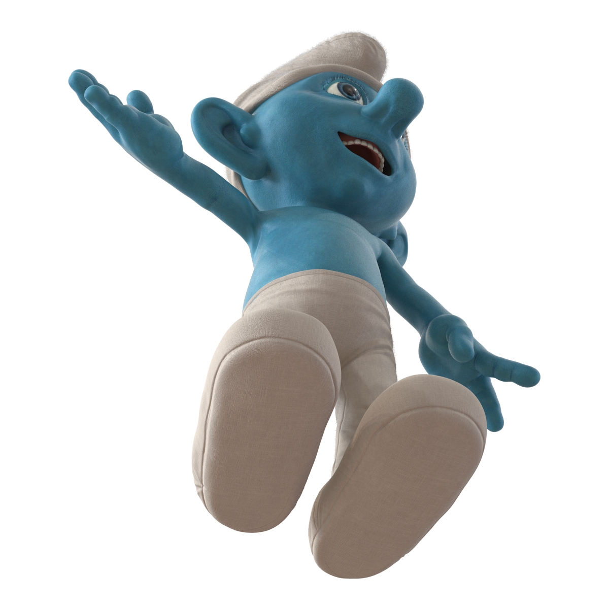 3D Smurf Rigged with Fur