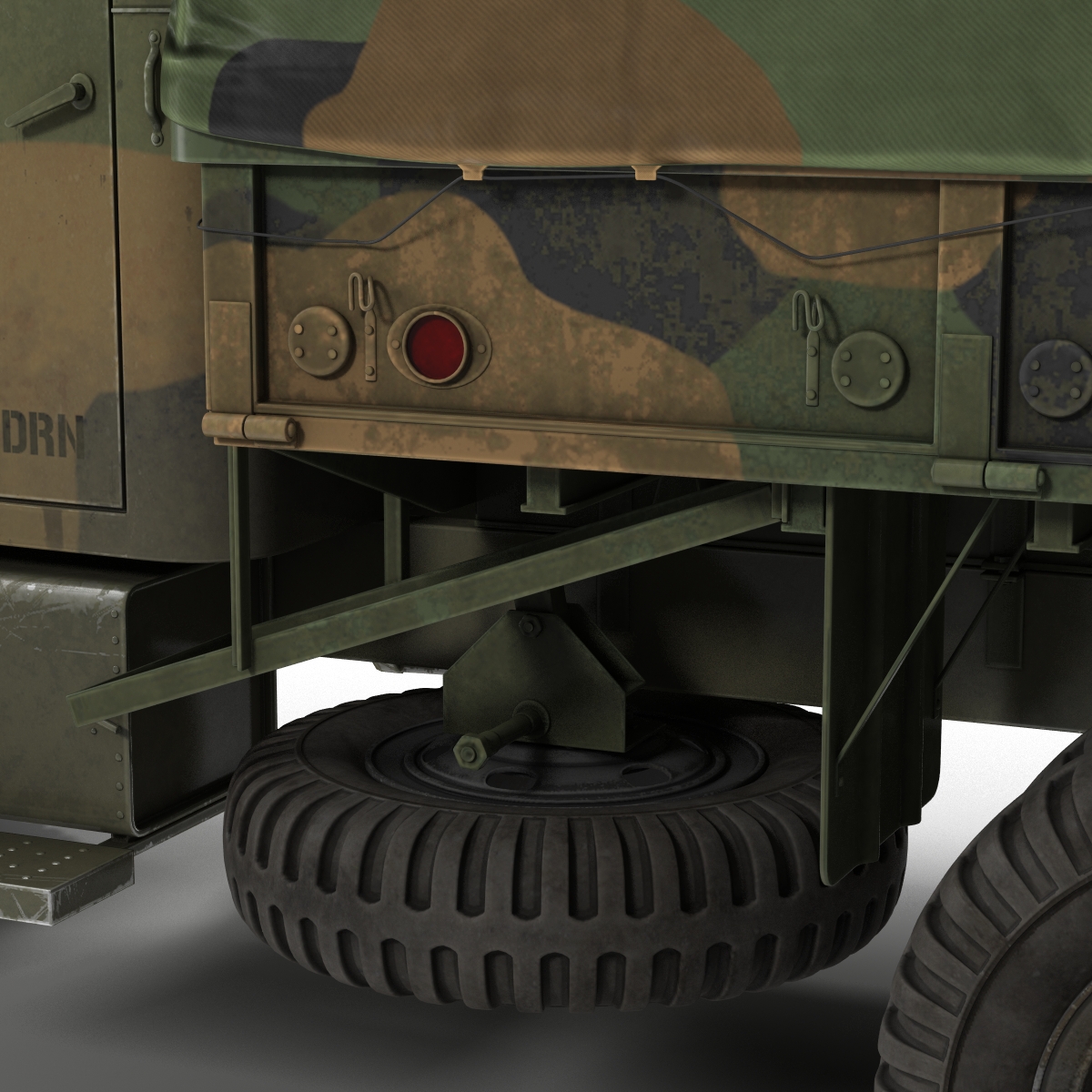 US Military Cargo Truck m35a2 Camo 3D model