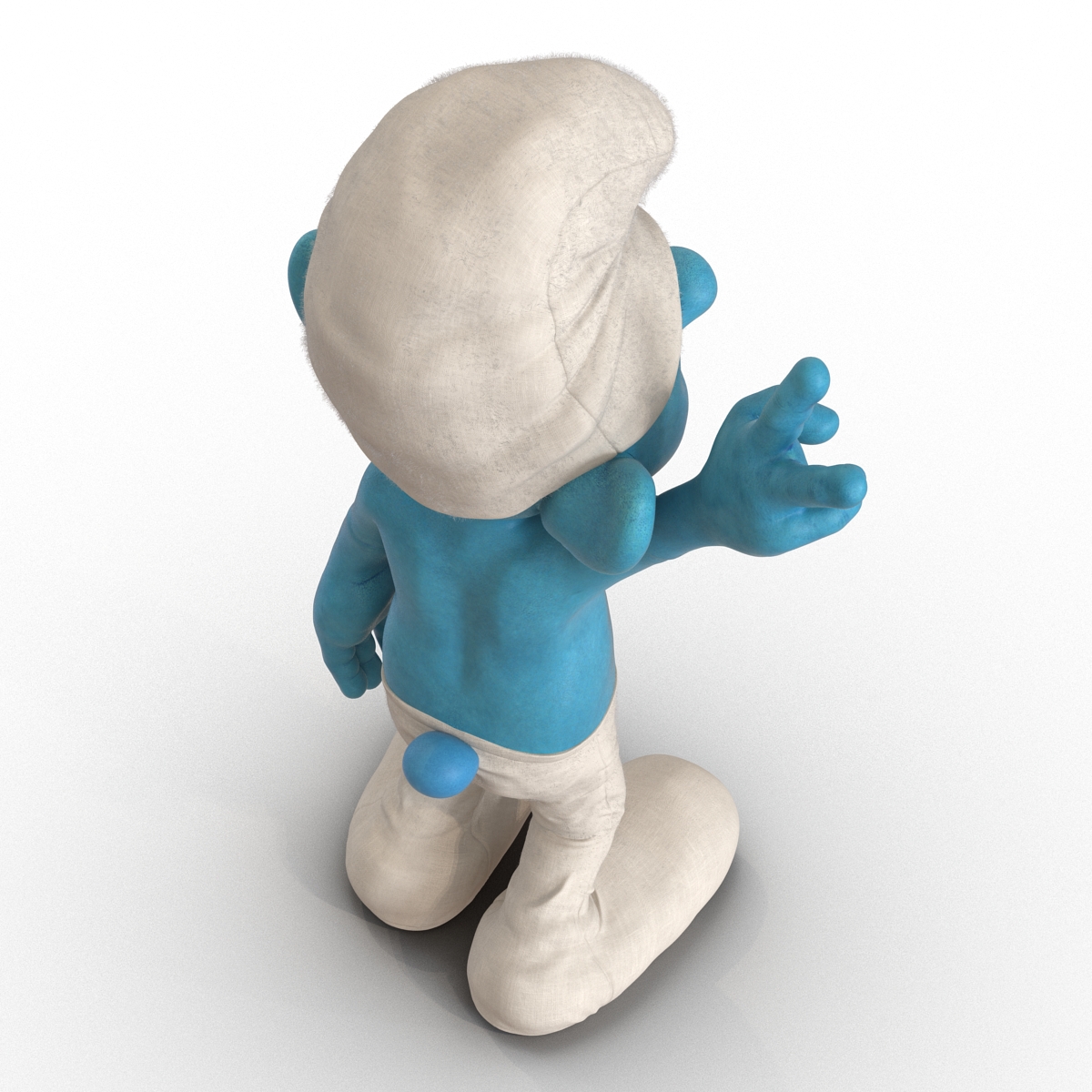 3D Smurf Rigged with Fur