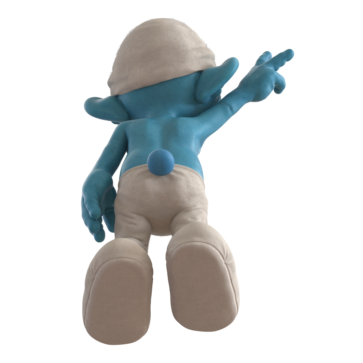 3D Smurf Rigged with Fur