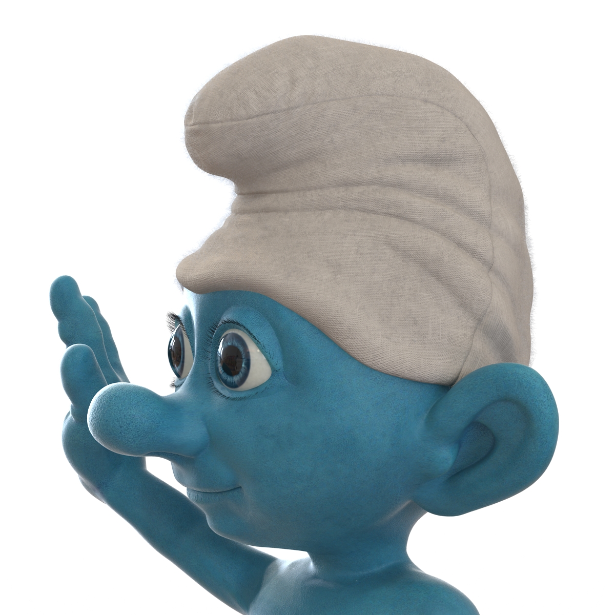 3D Smurf Rigged with Fur