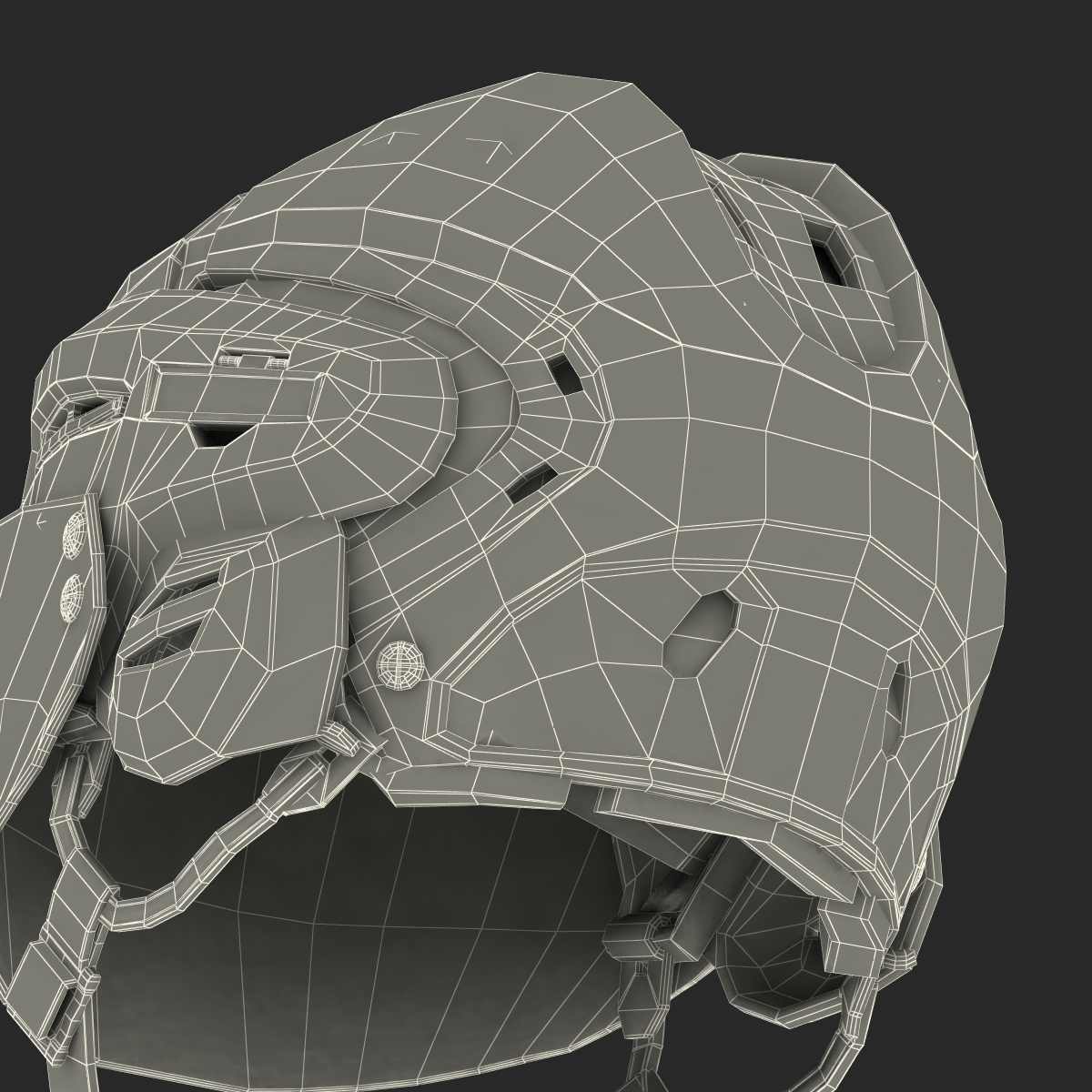 3D Hockey Helmet Islanders model