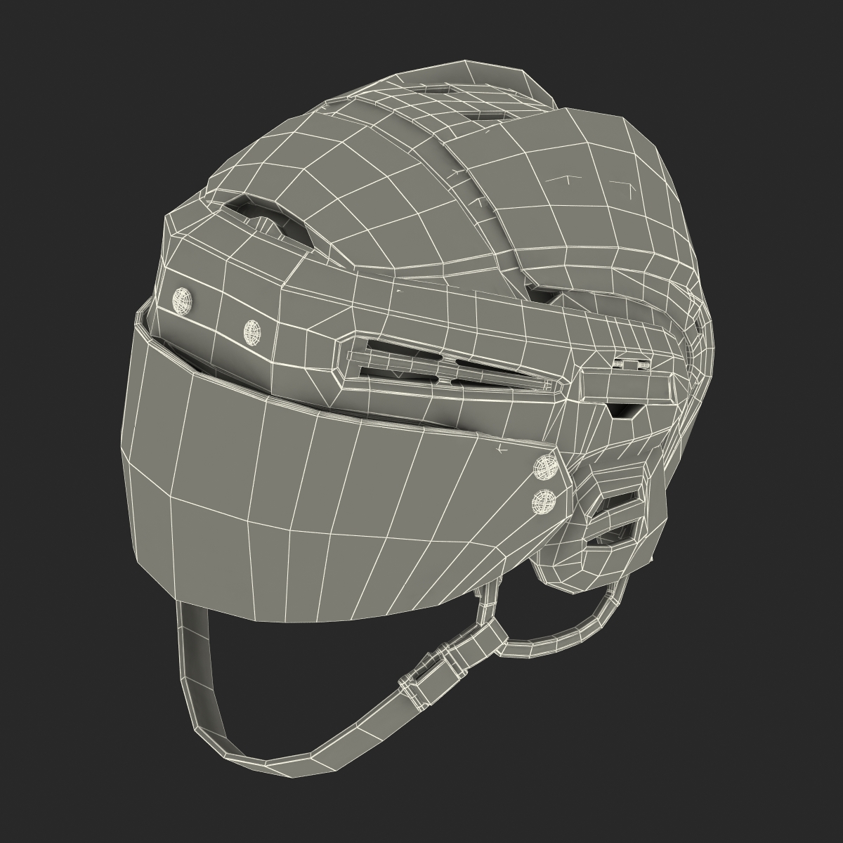 3D Hockey Helmet Generic 2 model