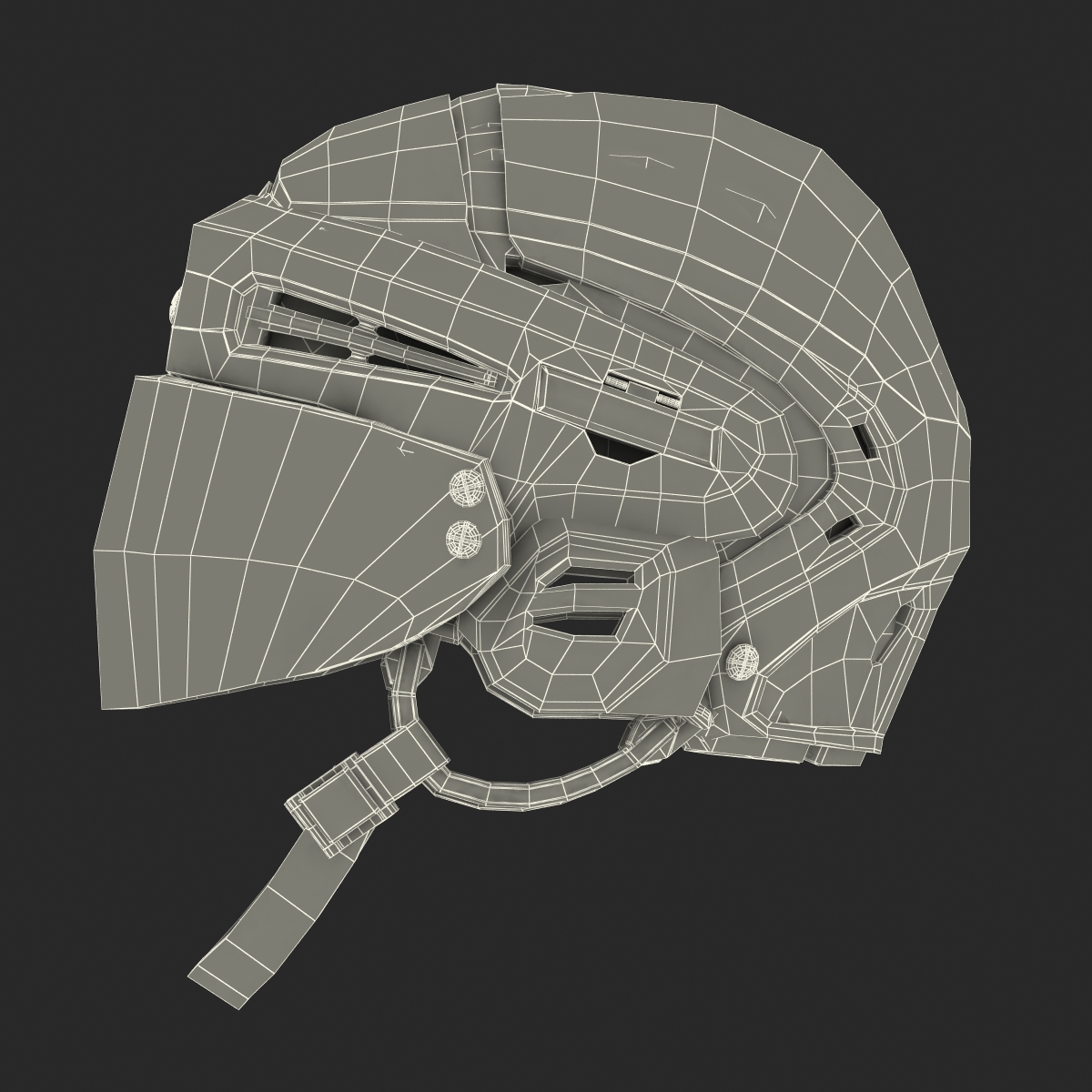 3D Hockey Helmet Generic 3 model