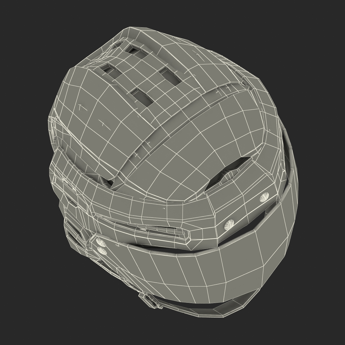 3D Hockey Helmet Generic 3 model