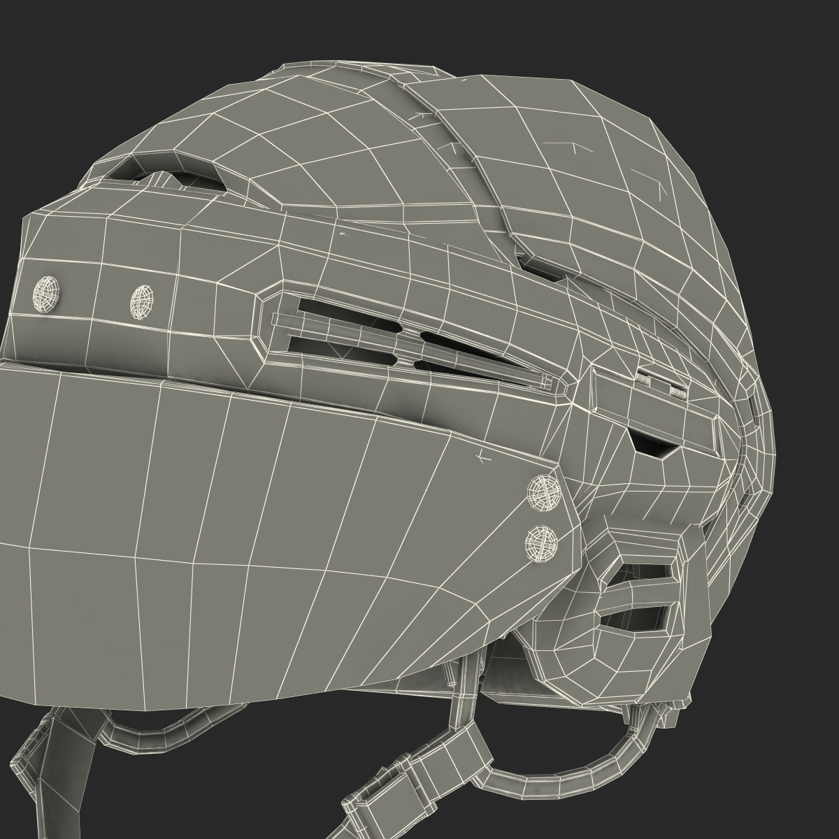 3D Hockey Helmet Generic 3 model